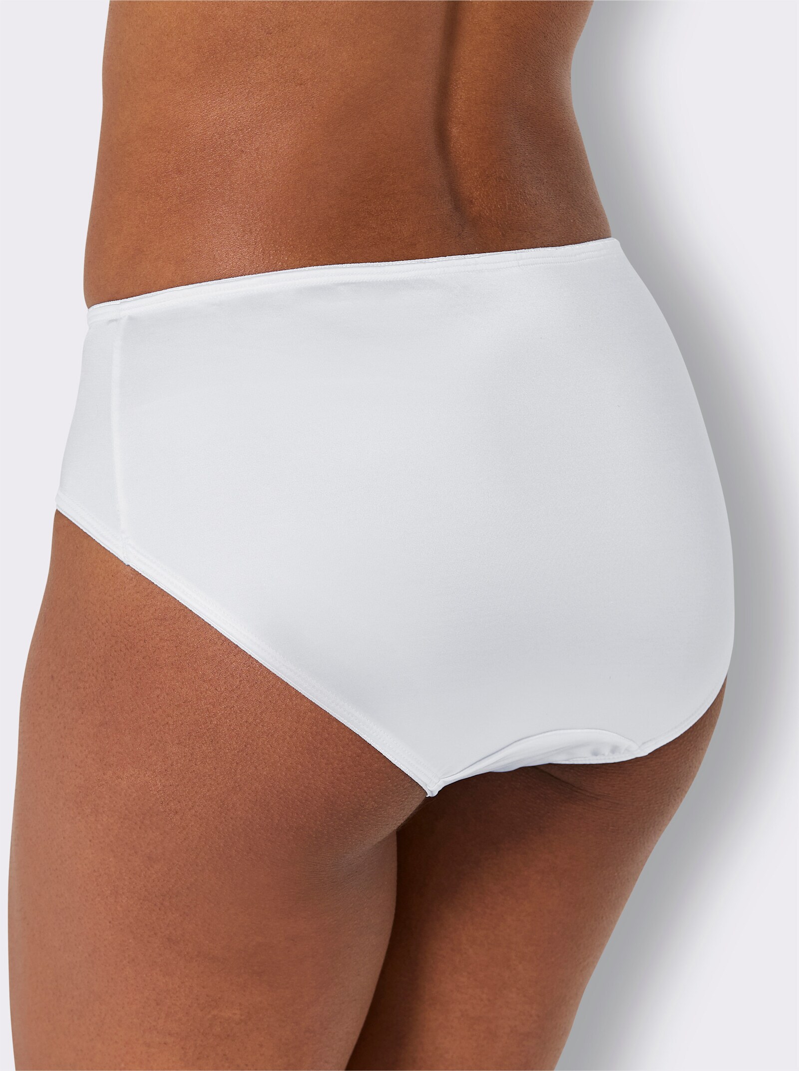 wäschepur Jazzpants mit Spitzeneinsatz vorne - 2x weiß