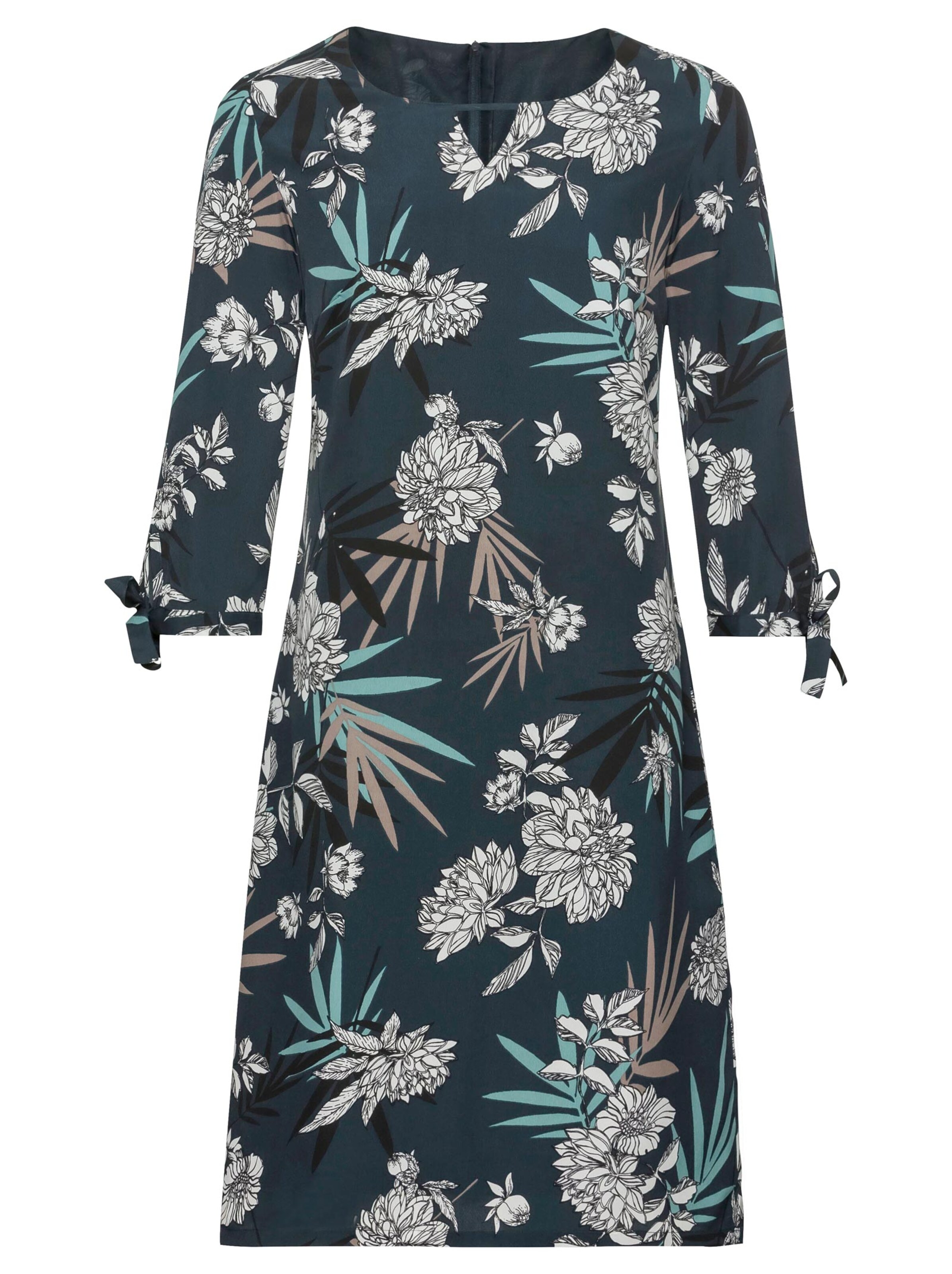 Kleid - petrol-bedruckt