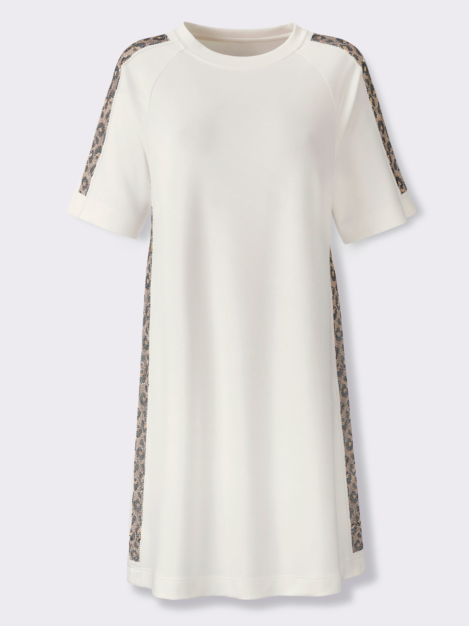 heine Sweatkleid in A-Form - ecru
