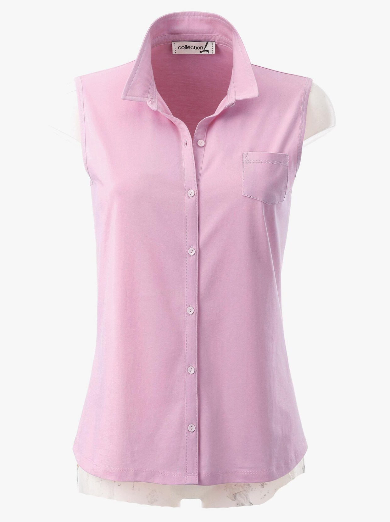 Top met bandjes - roze