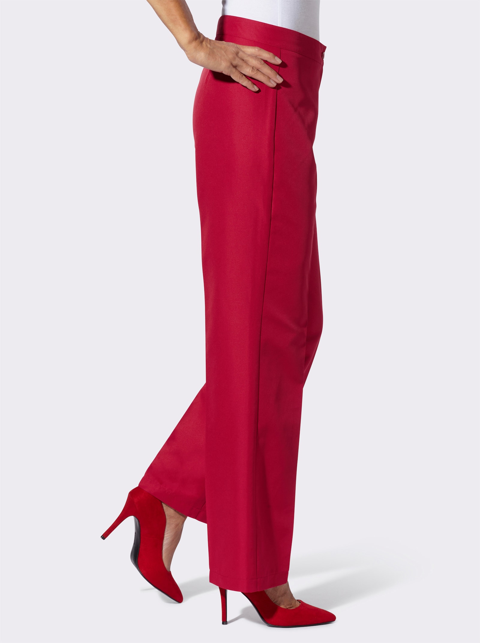 Hose mit weiten Beinen - rot