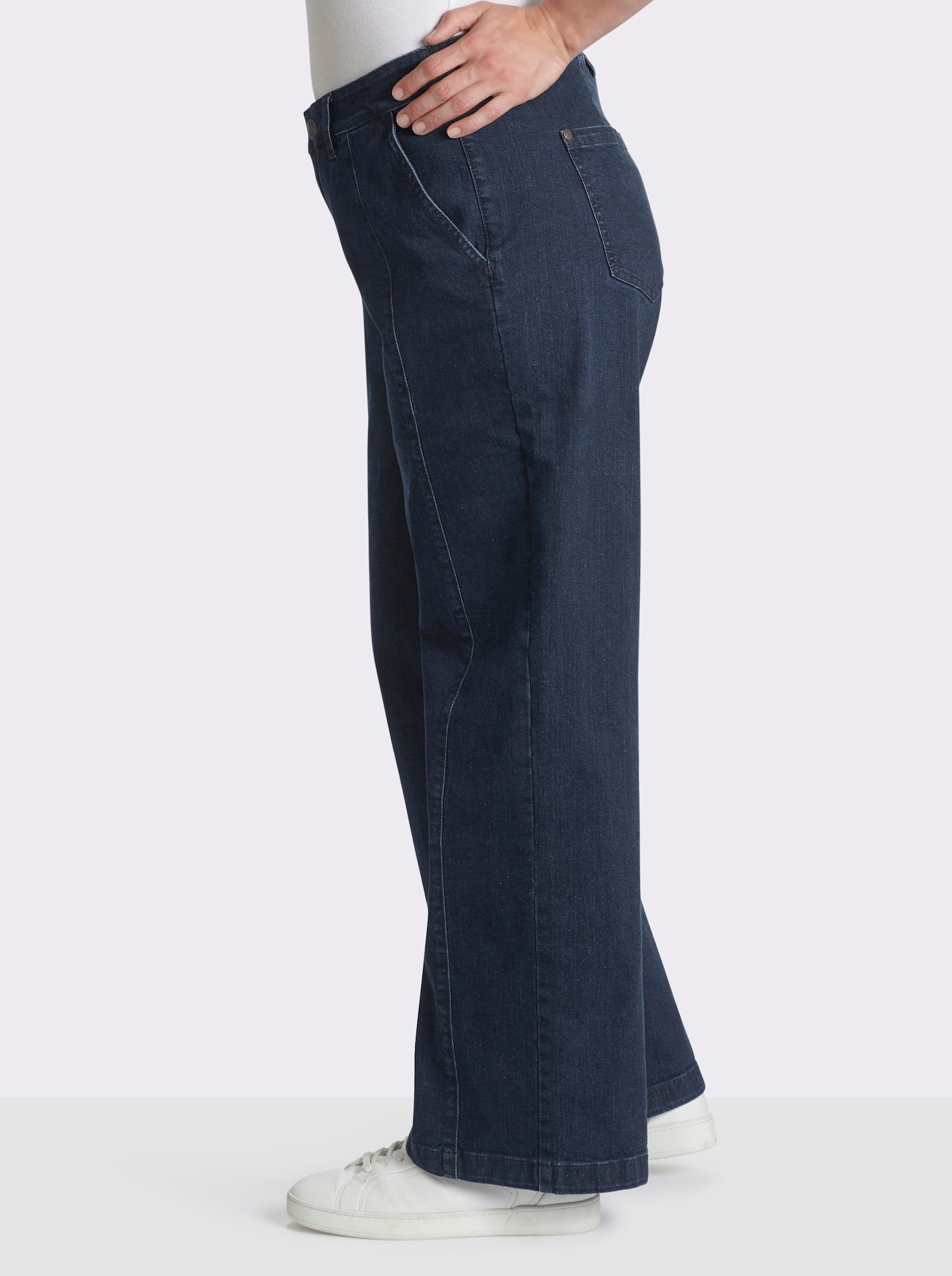 sheego Jeans in weiter Form - dark blue