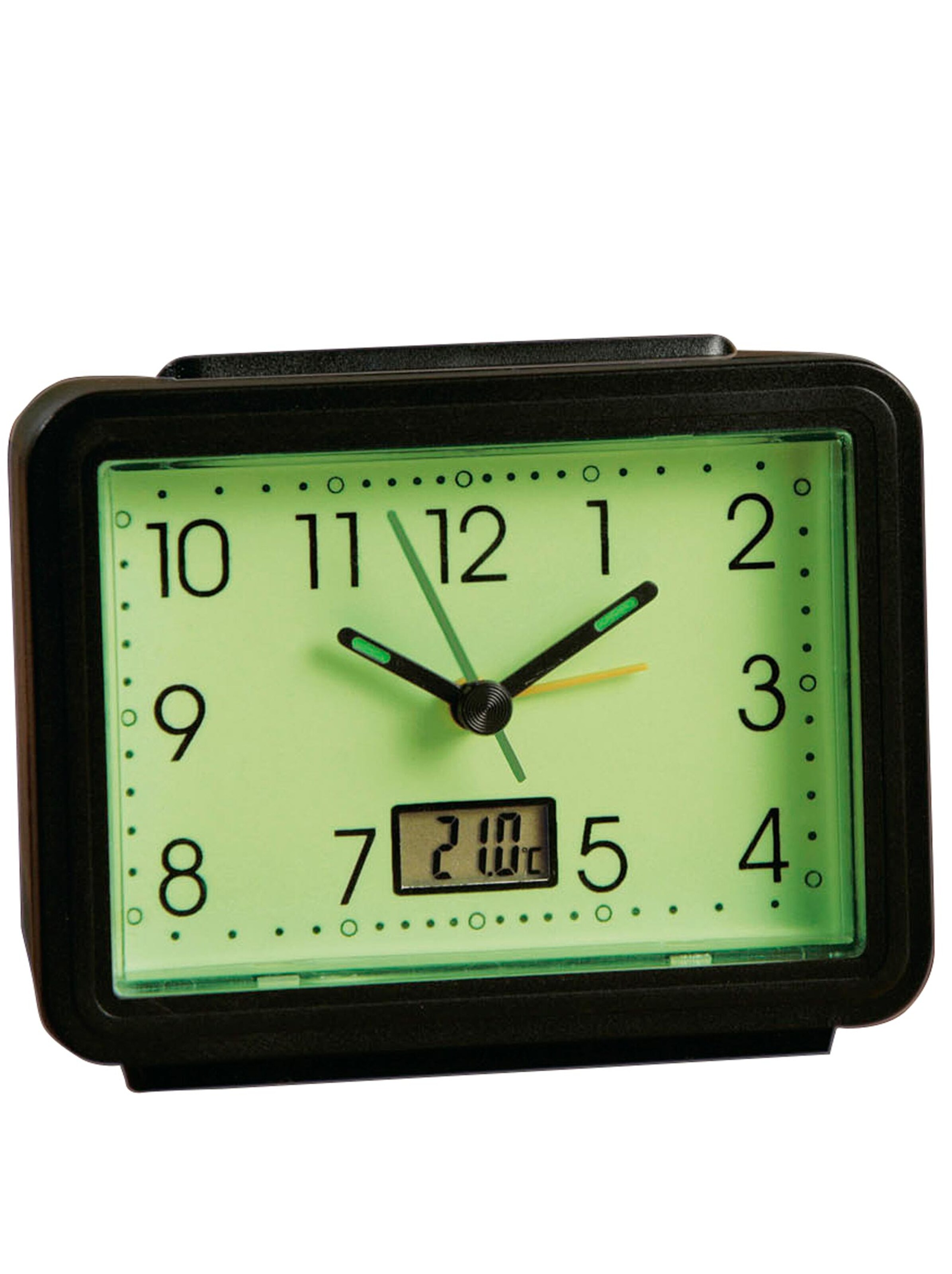 Leucht-Wecker - schwarz