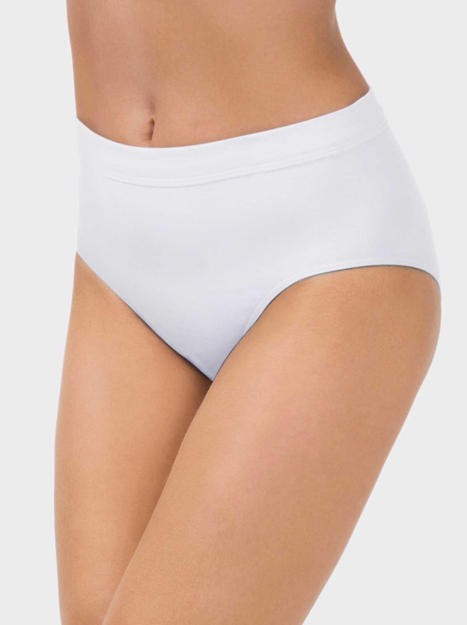 wäschepur Taillenslip mit Weichgummibund - weiß