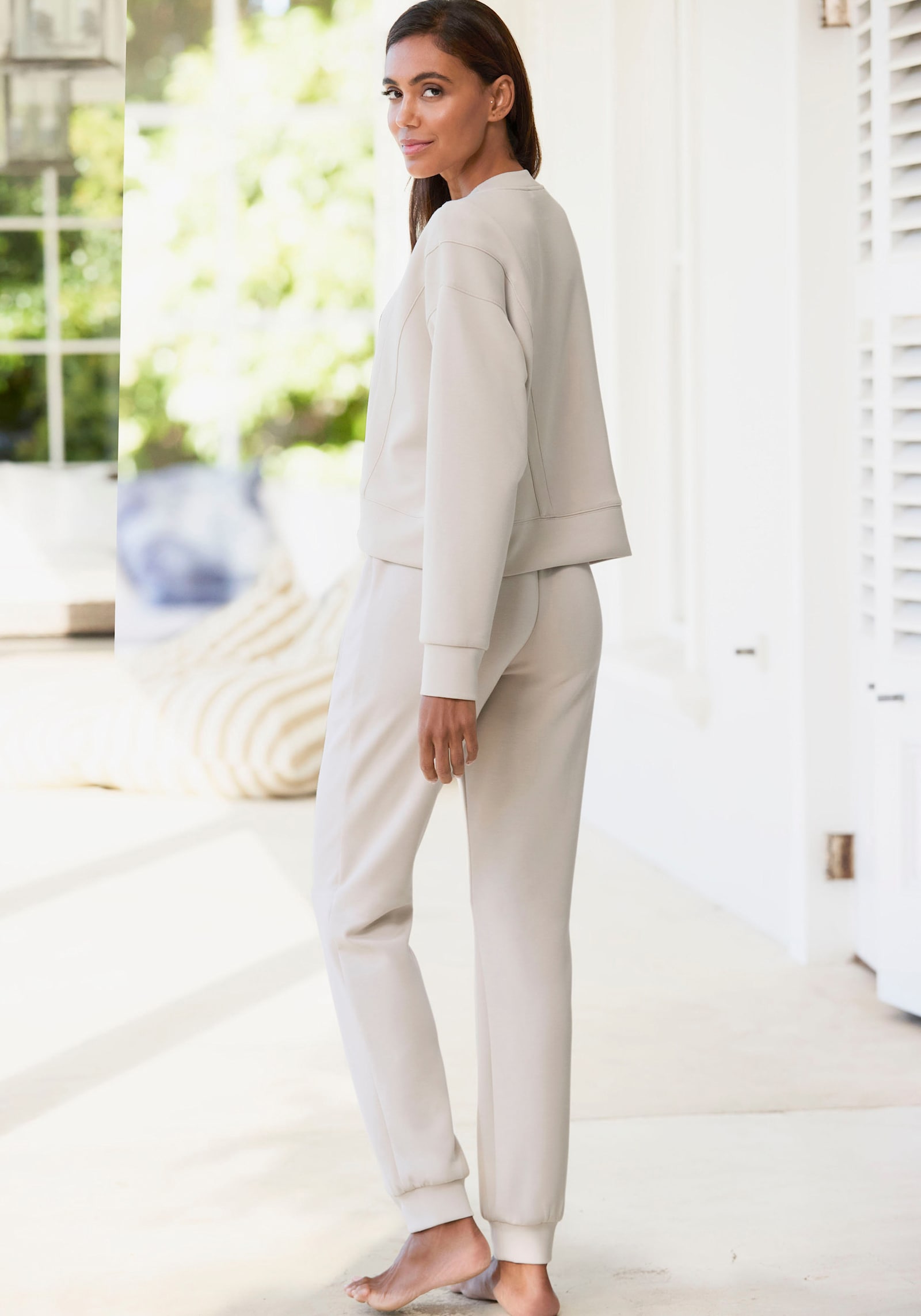 French Connection Pantalon molletonné - beige