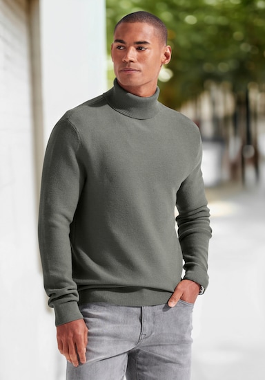 H.I.S Rollkragenpullover - salbei