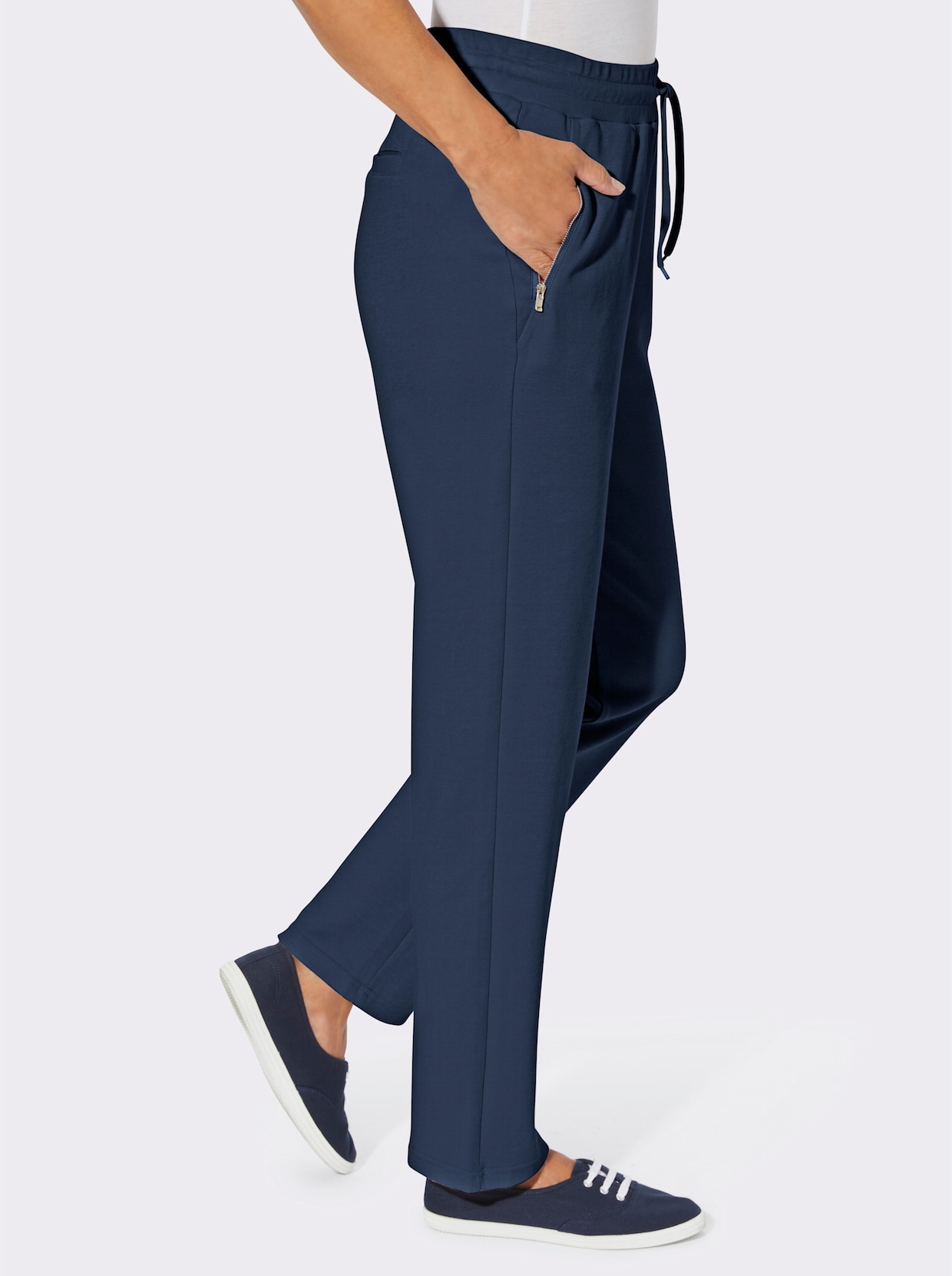 Jersey pantalon - donkerblauw