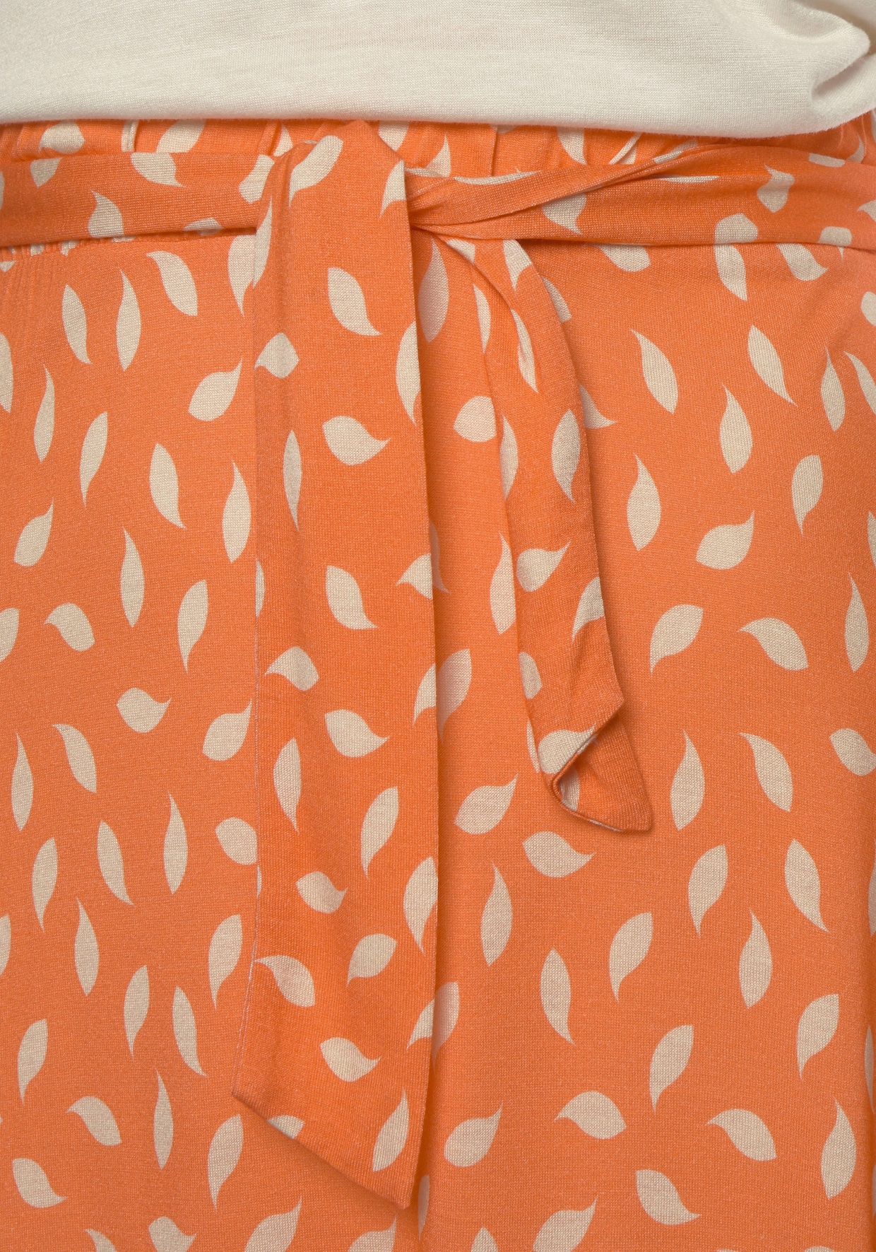 Vivance Jerseykleid - orange-creme bedruckt