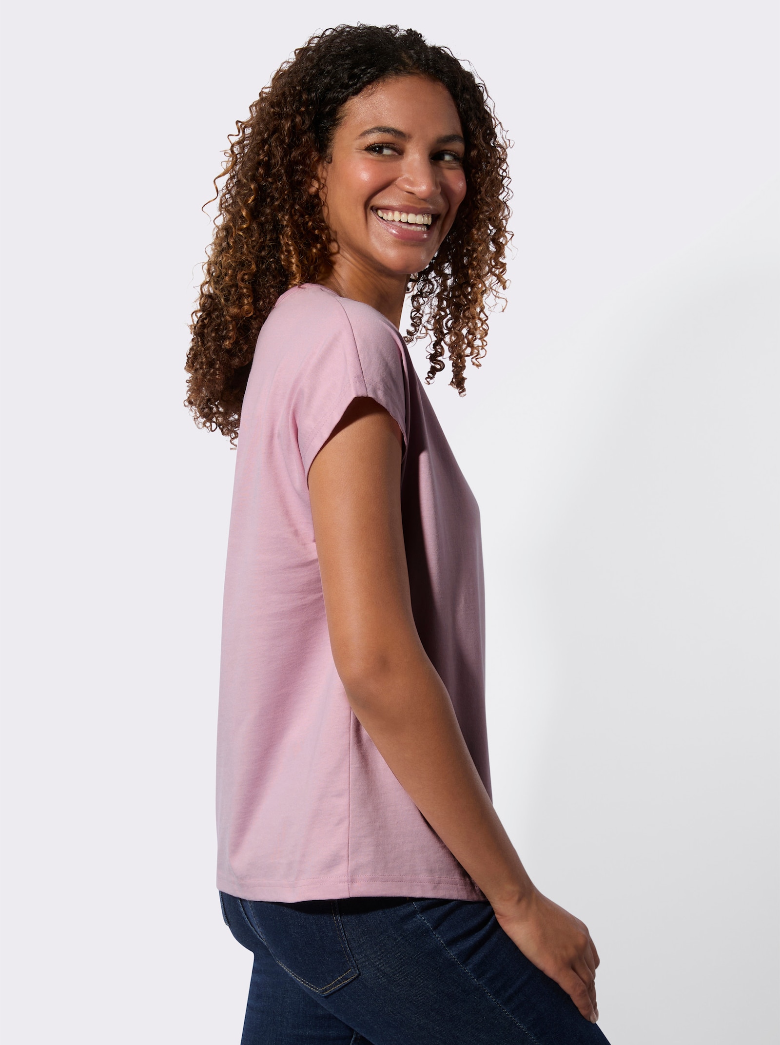 Tričko v balení po 2 ks - růžová + ecru