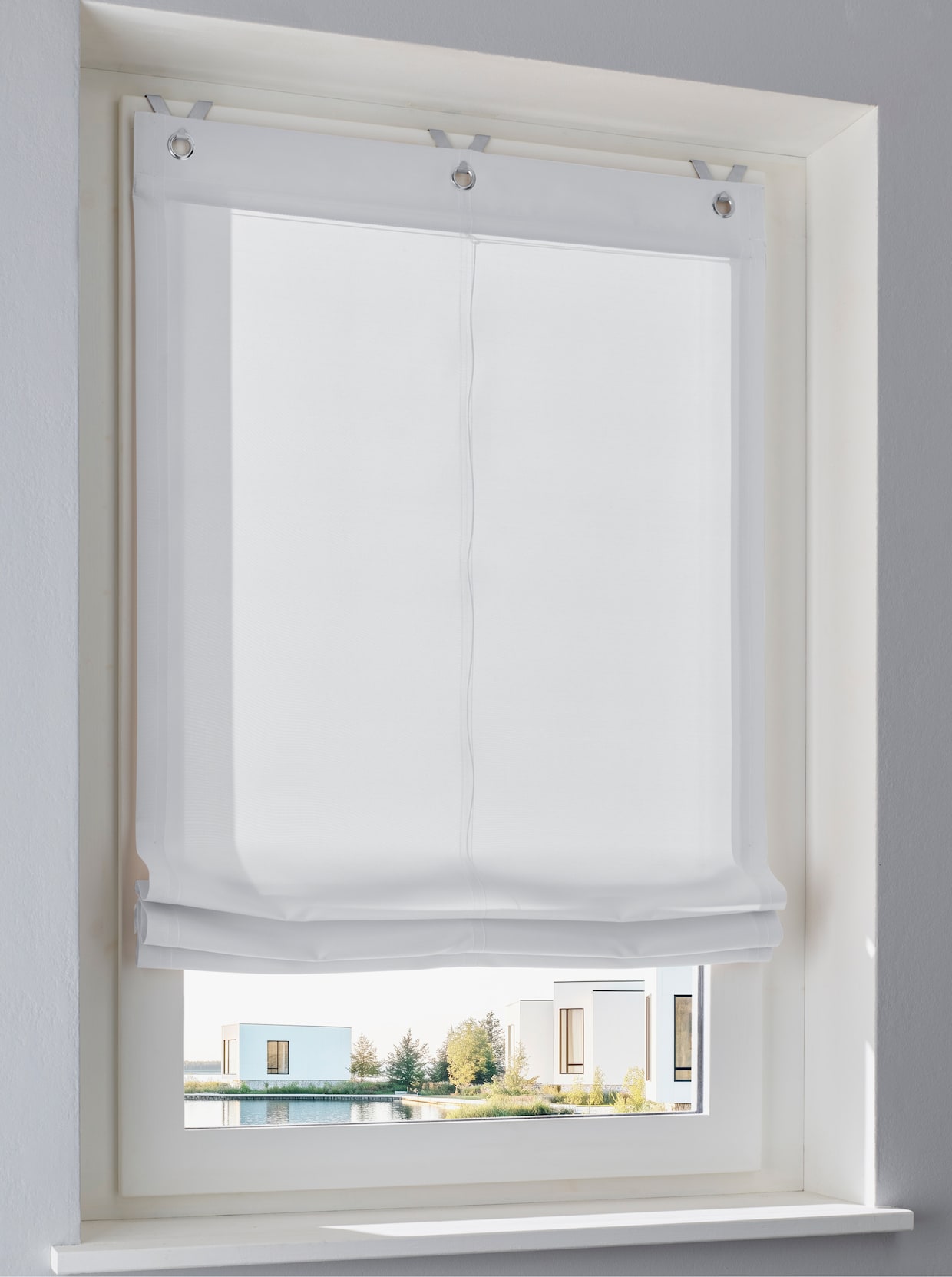 heine home Raffrollo - weiß