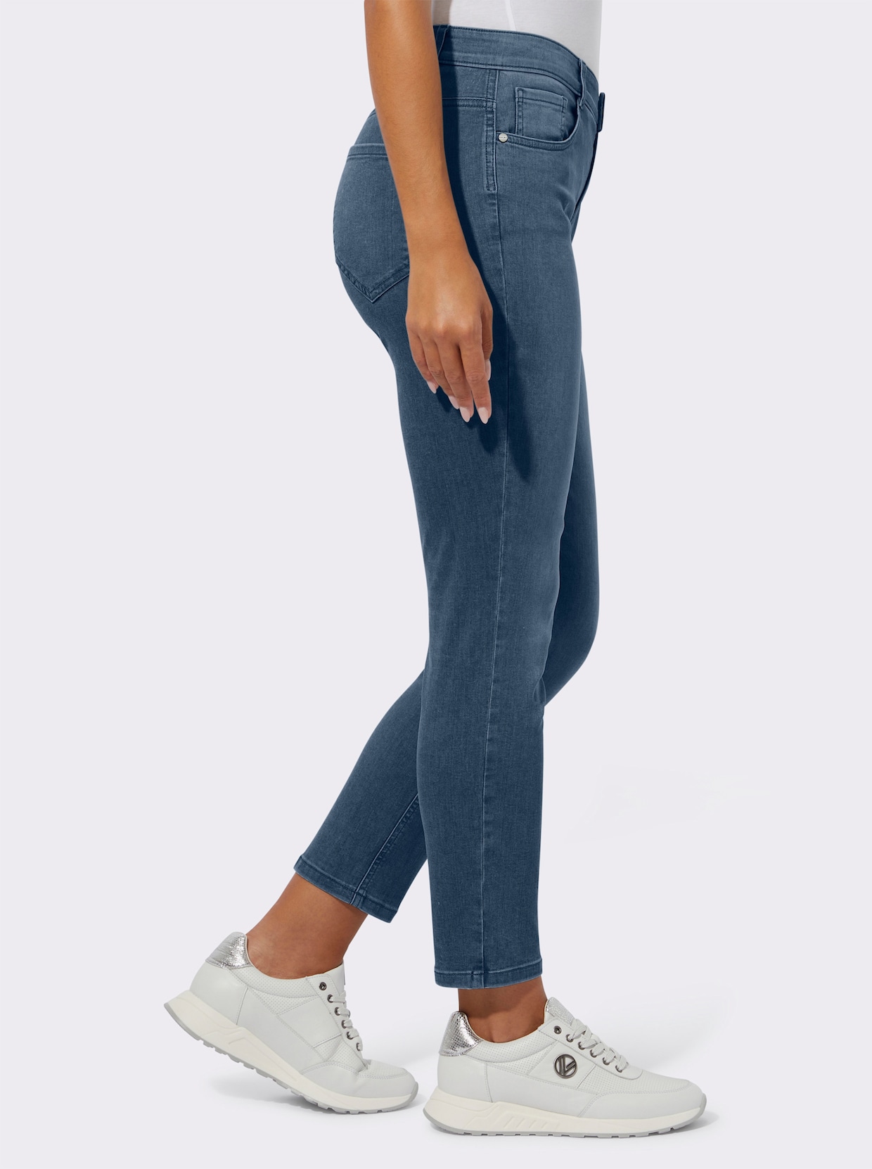 Ascari 5-Pocket-Jeans mit Push-up-Effekt - blue-stone-washed