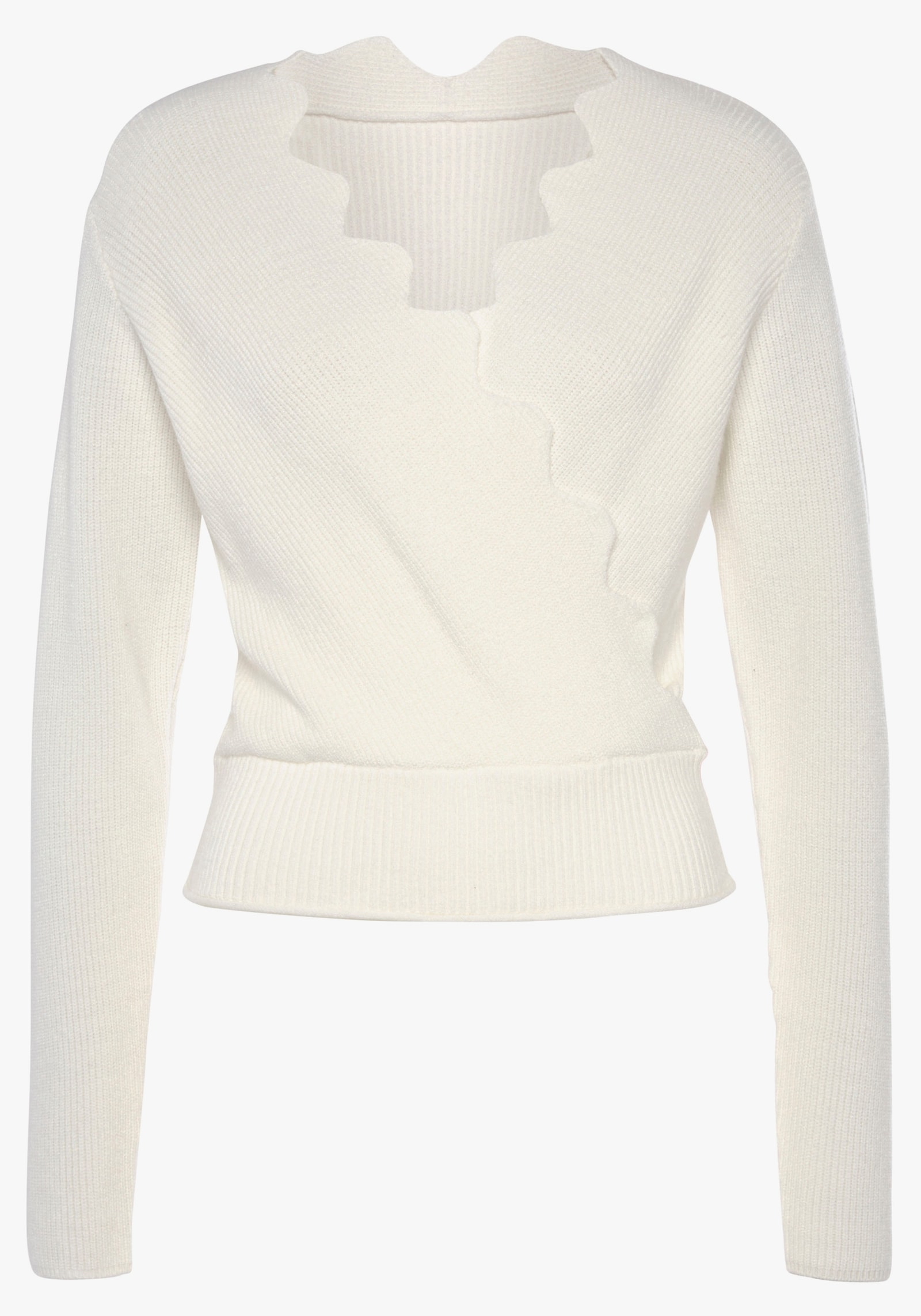 LASCANA Gebreide pullover - wit