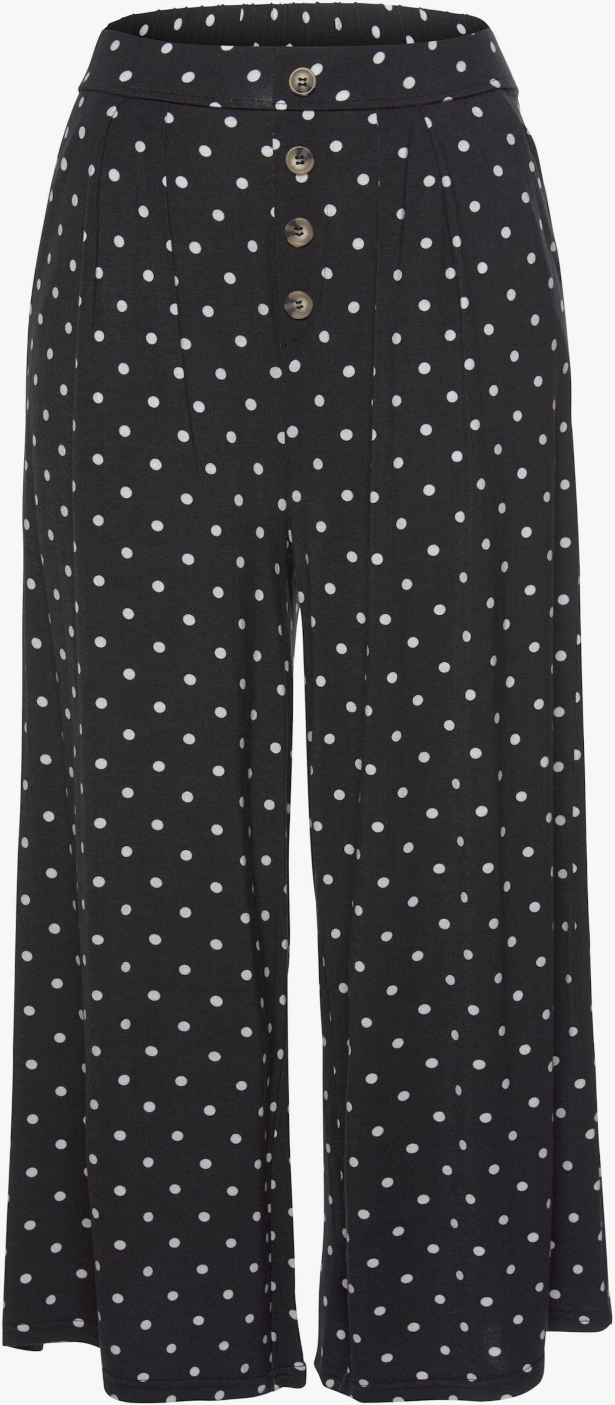 LASCANA Jupe-culotte - noir-blanc à pois