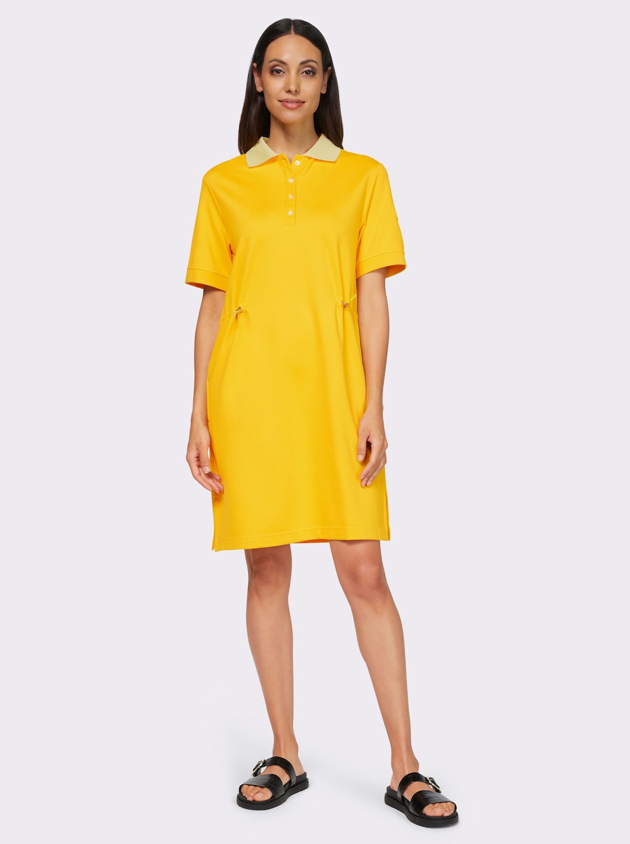 heine Žerzejové šaty - sluneční žlutá