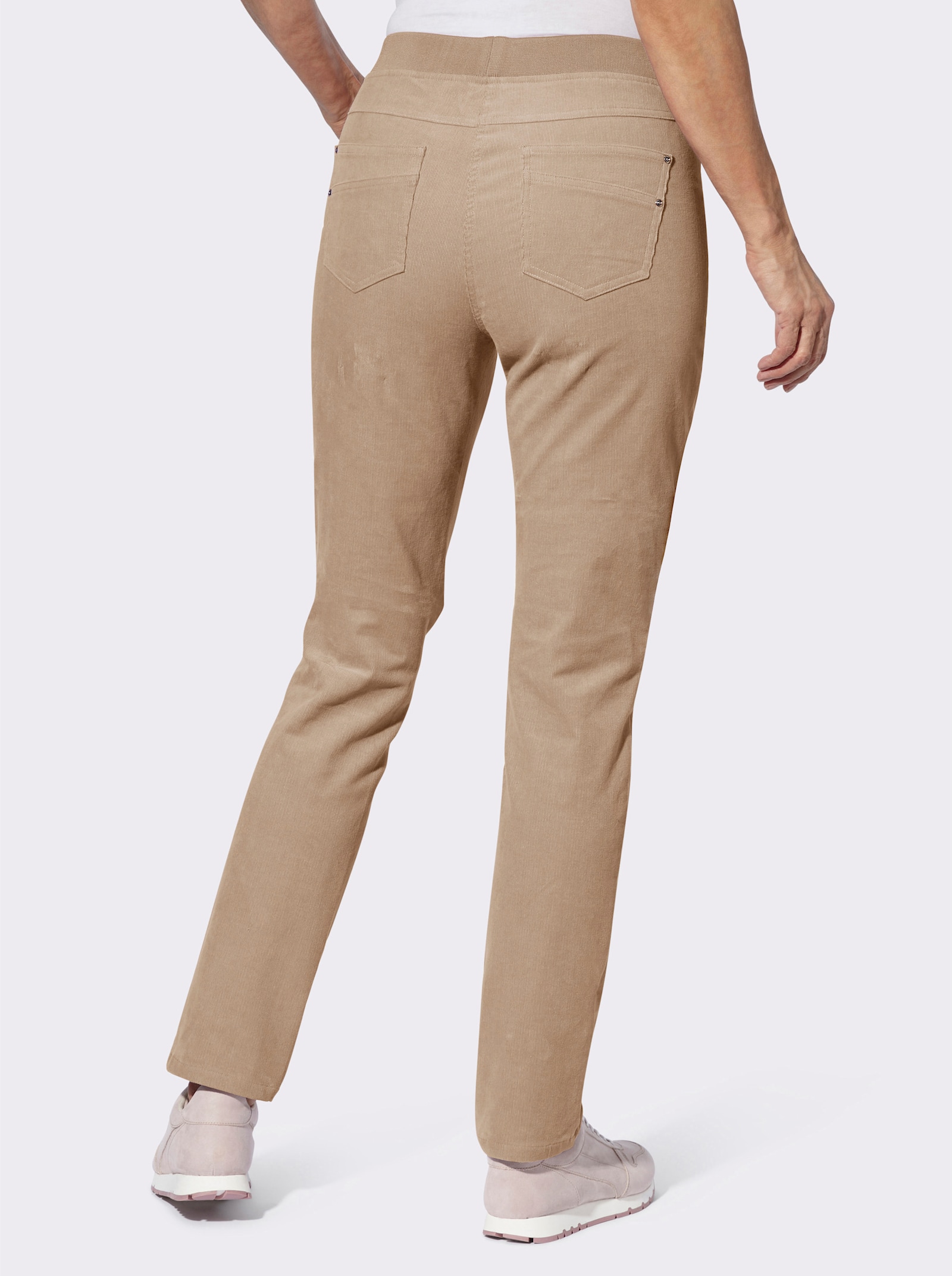 Cordhose in Schlupfform - beige