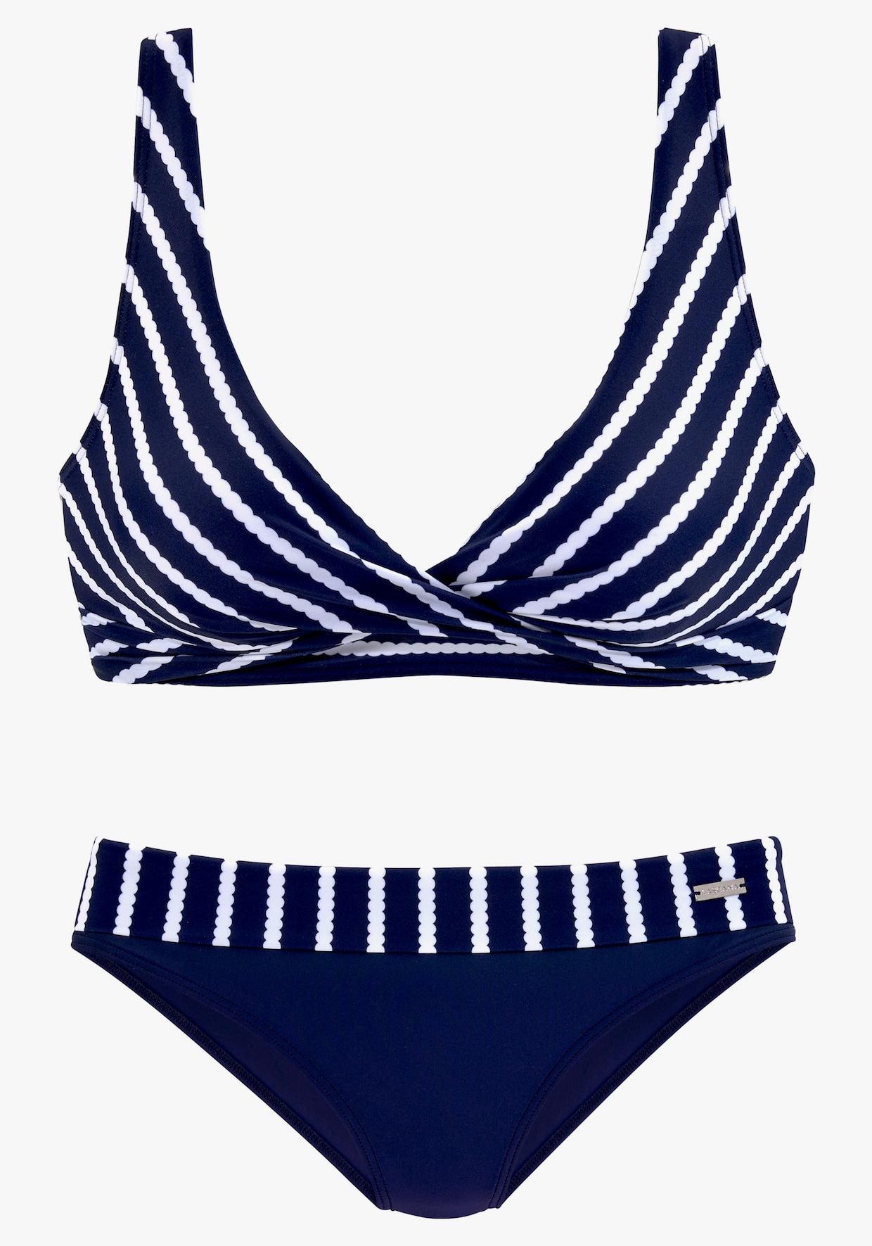 LASCANA Triangel-Bikini - marine-weiss