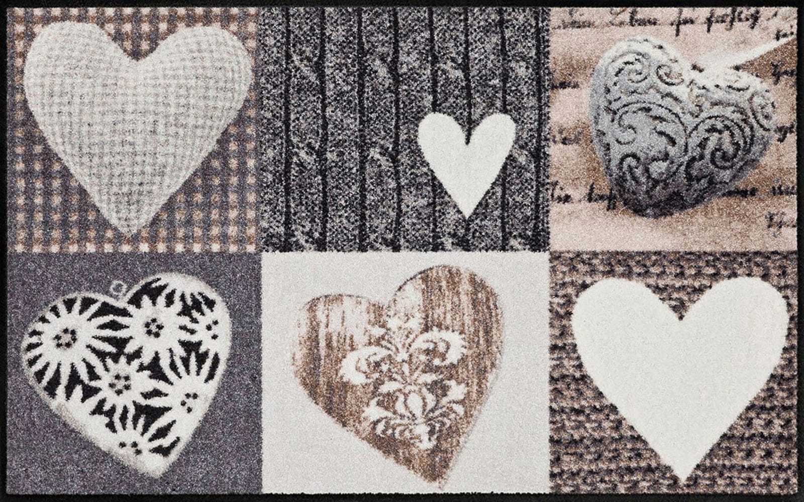 Salonloewe Fußmatte - grau-beige