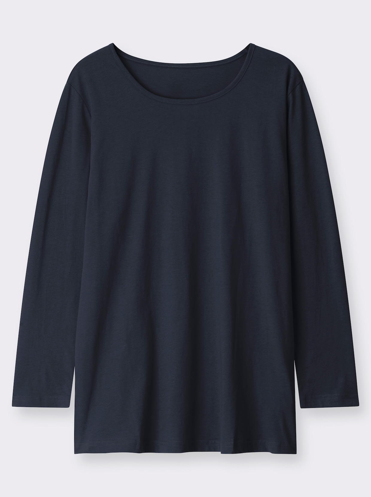 Langarmshirt in weiter Form - marine