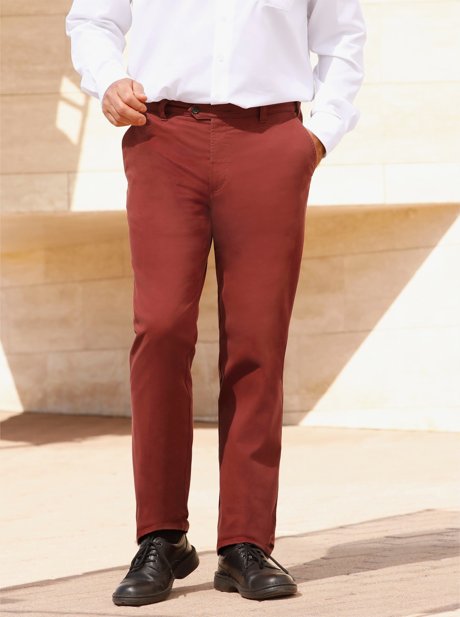 Brühl Hose - rotbraun
