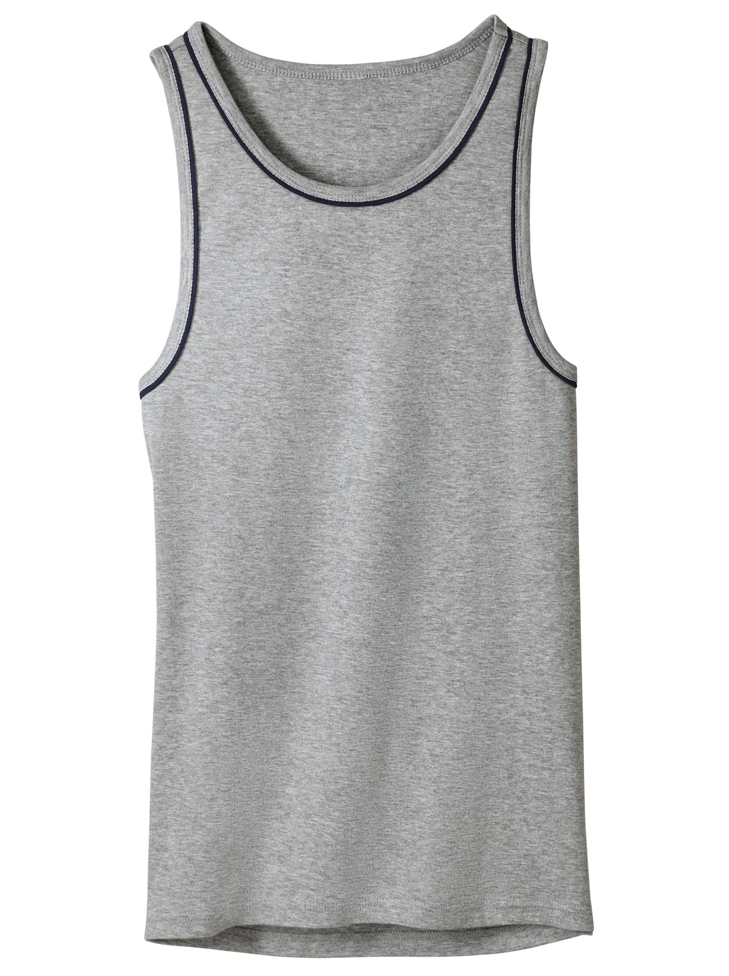 KINGsCLUB Unterhemd - weiß + grau + blau