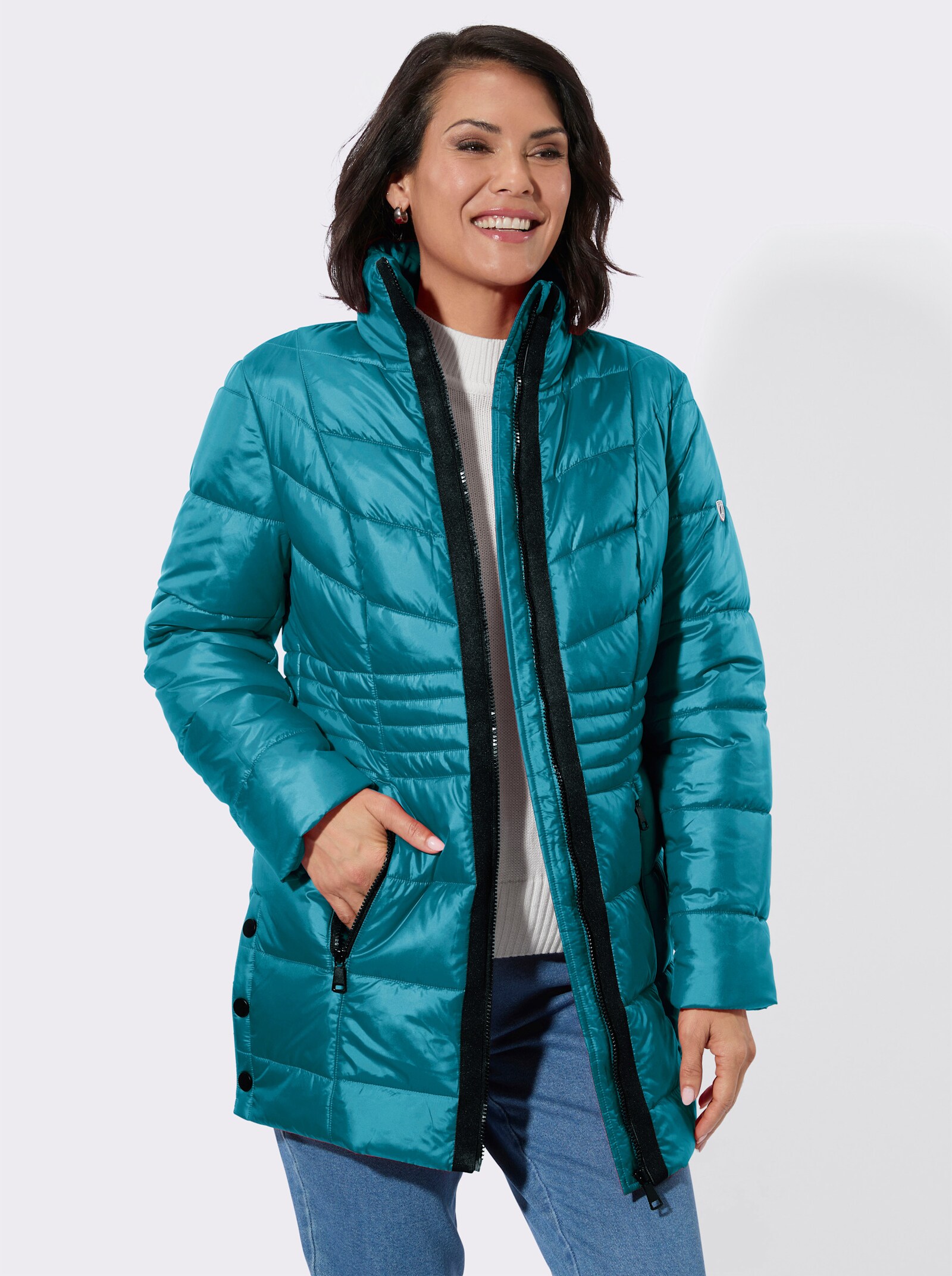 Winterjacke mit schmeichelnder Steppung - aquapetrol