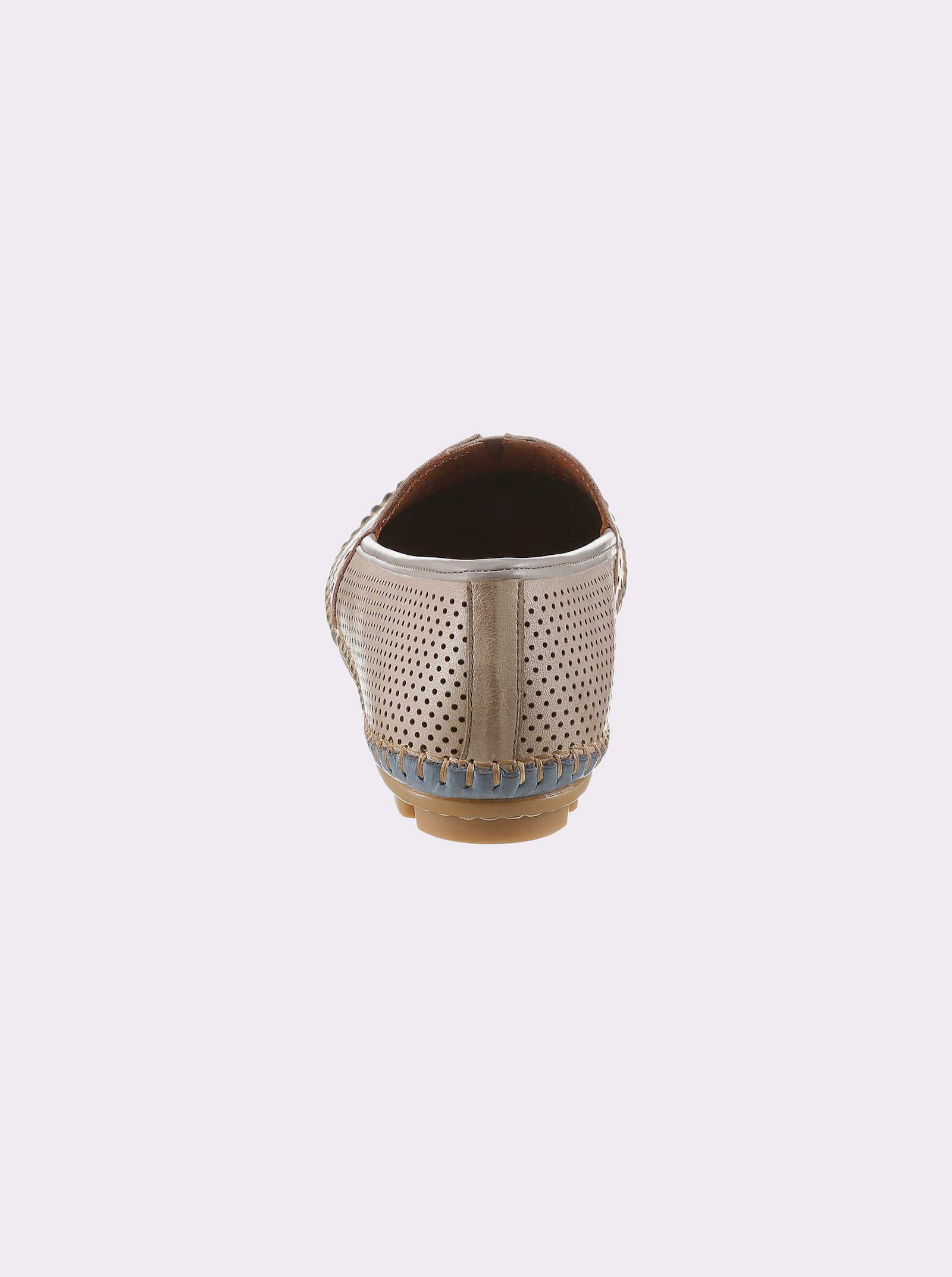 Gemini Slipper mit Cut-Outs - beige