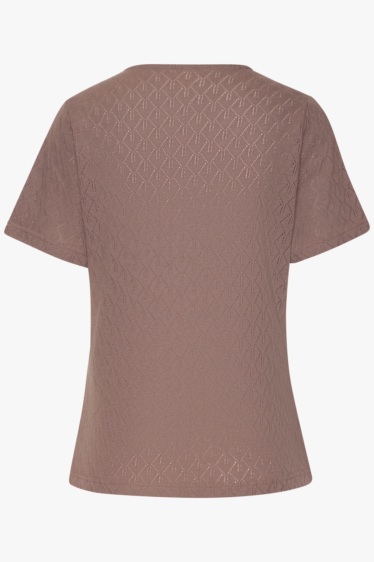 Vivance Kurzarmshirt - taupe, beere