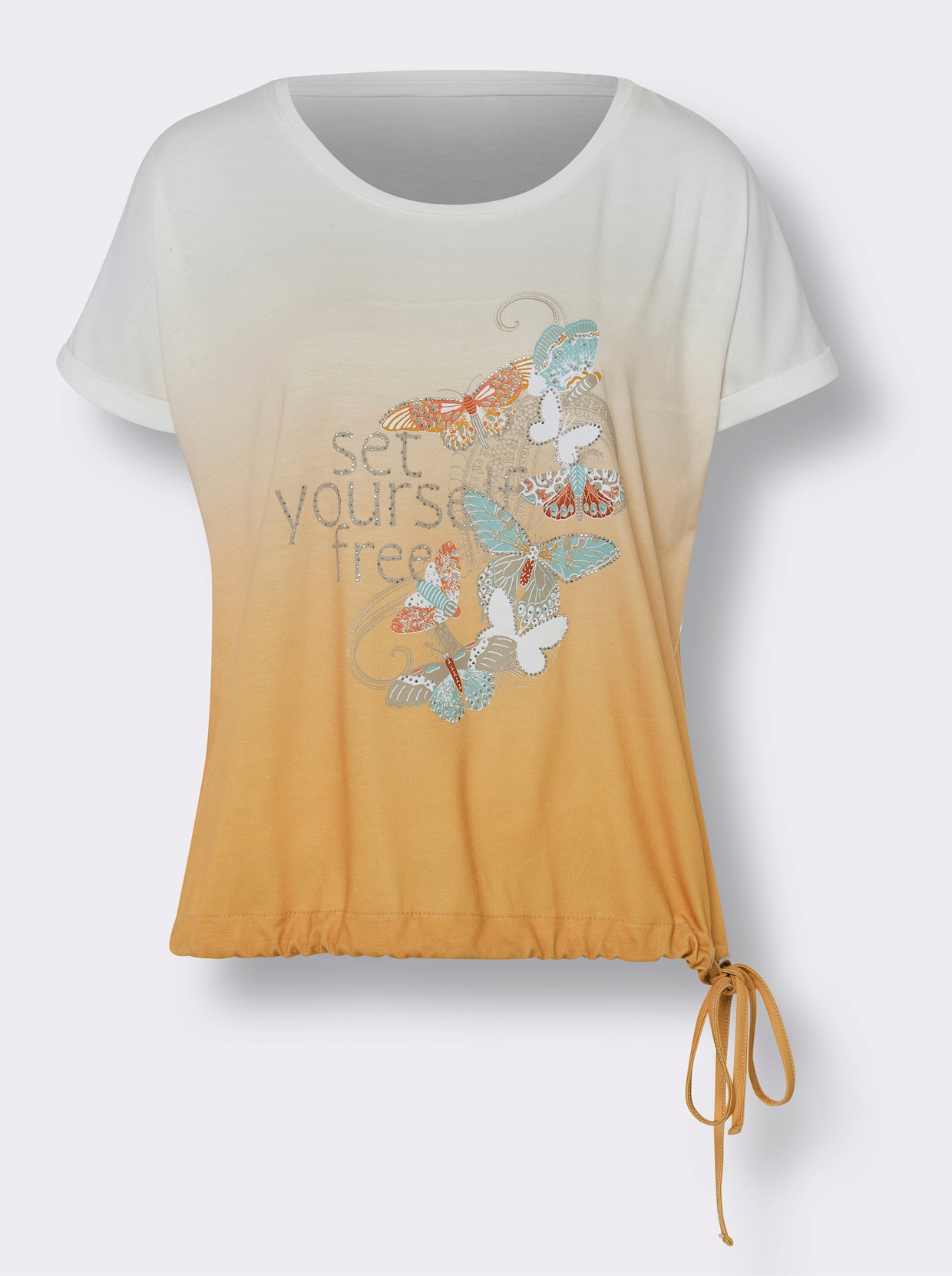 heine T-shirt à manches courtes - ocre imprimé