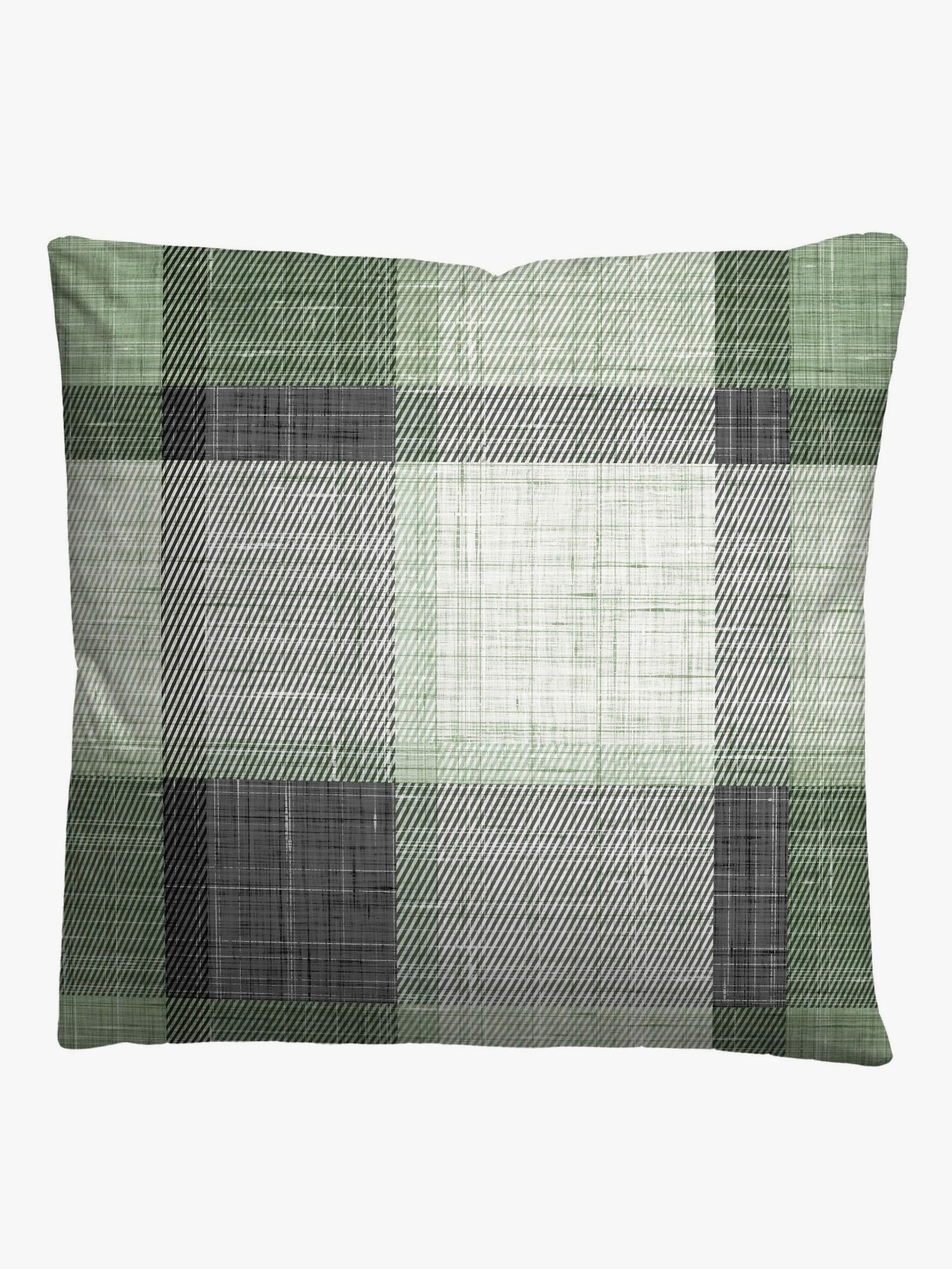 Biberna Bettwäsche - grün-kariert