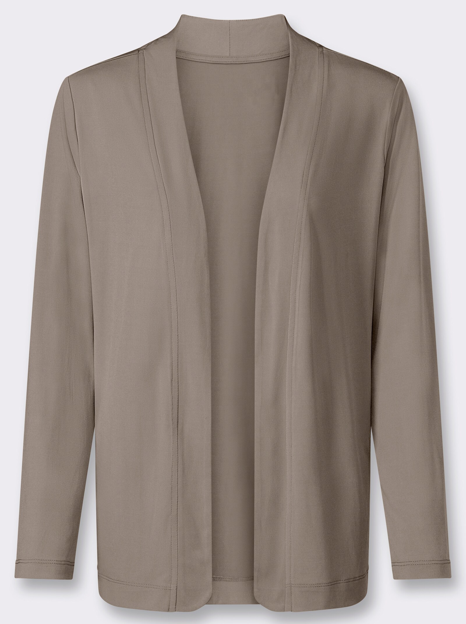 Shirtjacke in offener Form - sesam