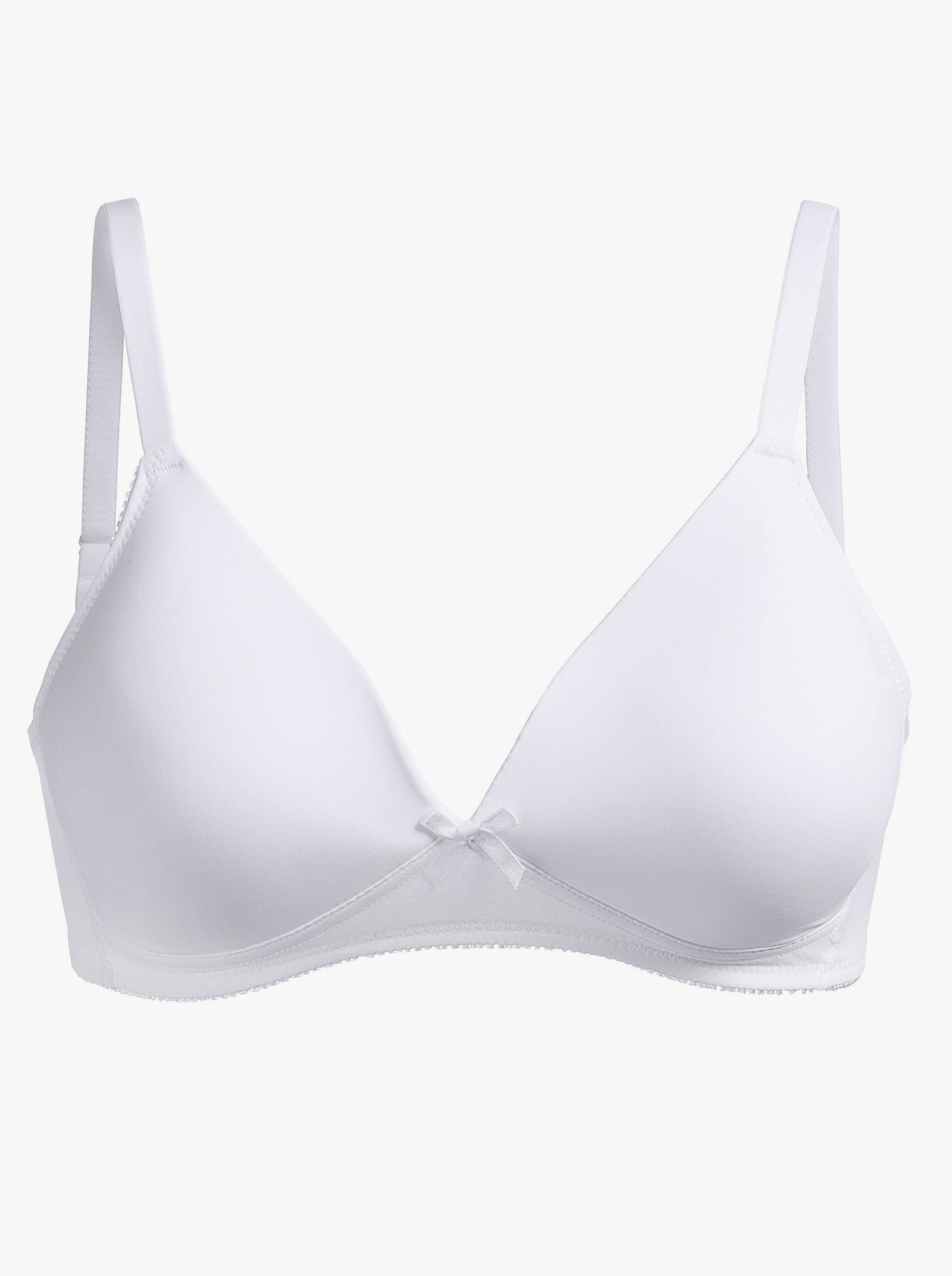 Naturana T-Shirt-BH ohne Bügel mit nahtlos geformten Cups - weiß