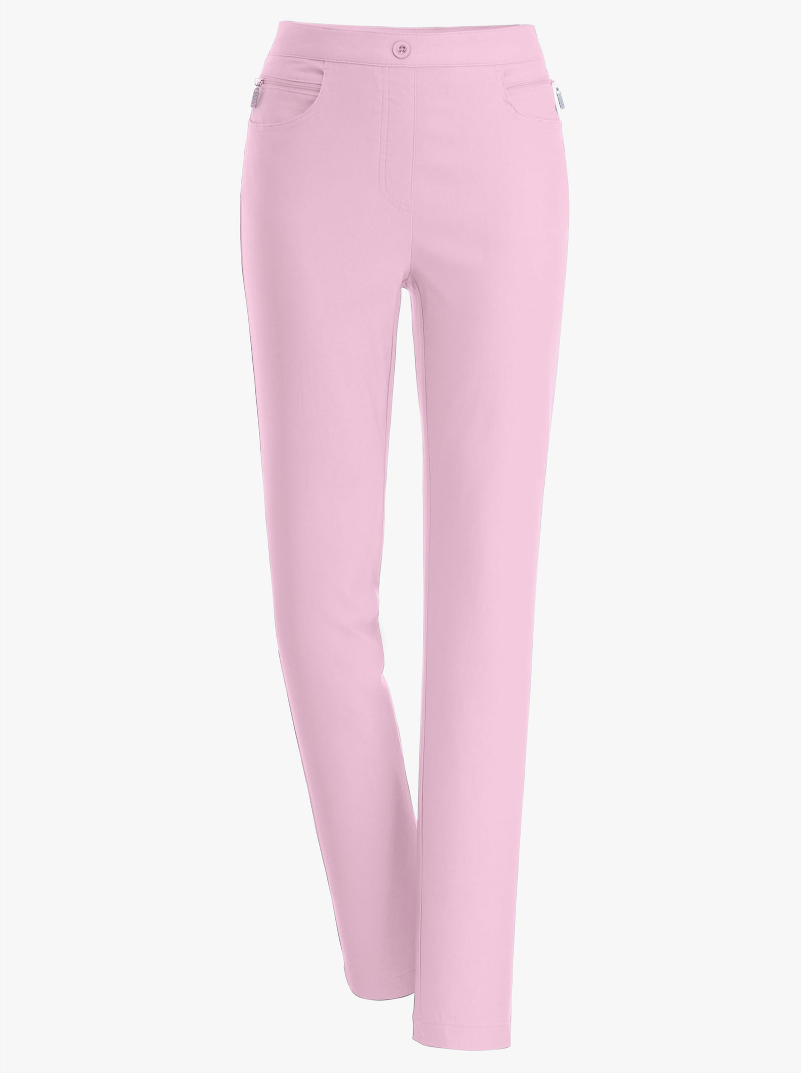 Bengalinhose mit Zierreißverschlüssen - rosé