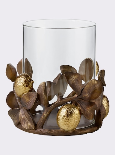 heine home Windlicht - braun-goldfarben