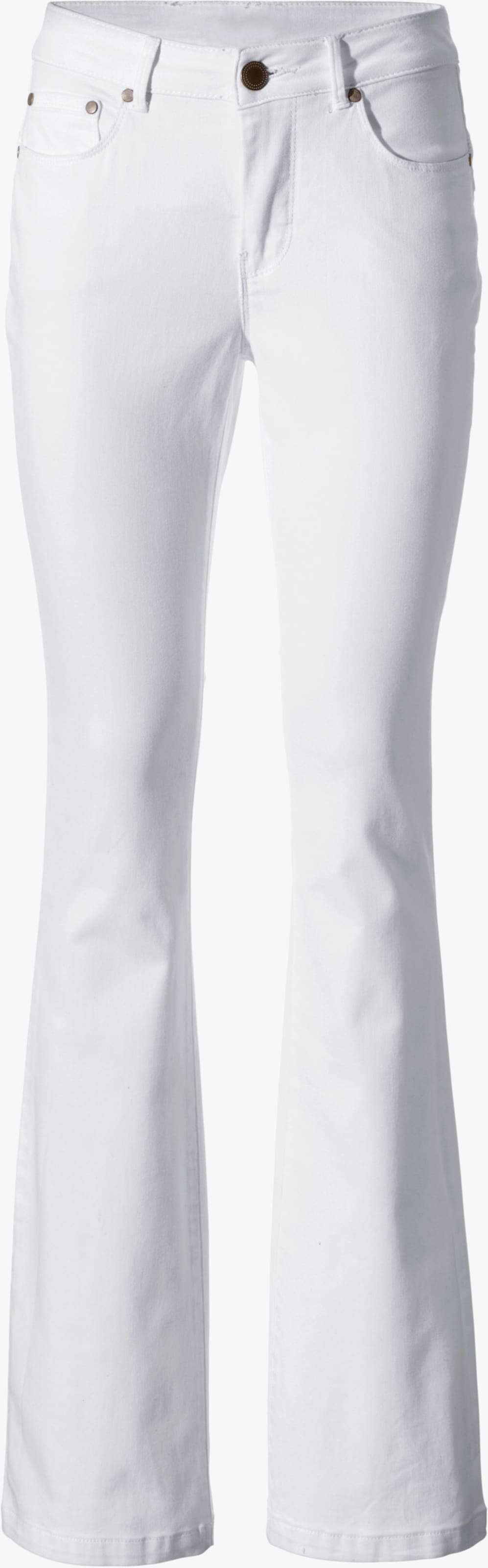 heine Bootcut-Jeans mit Bauchweg-Effekt - weiss