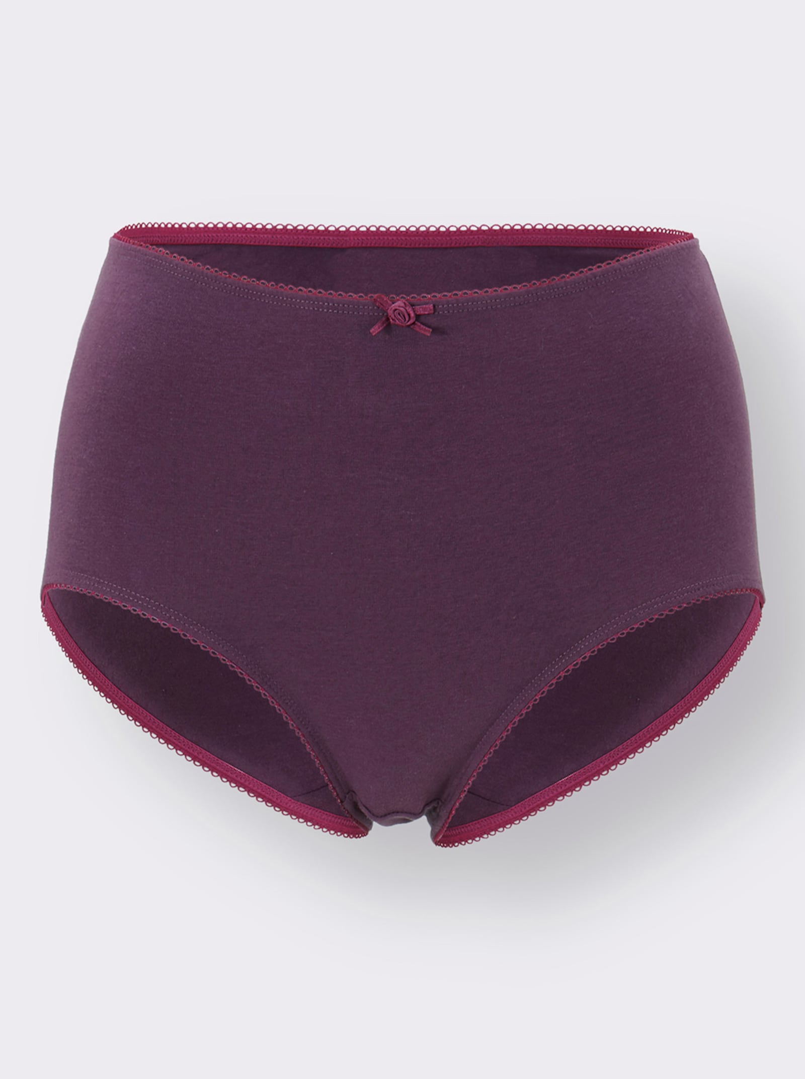 wäschepur Taillenslip - 2x bedruckt + traube + magenta