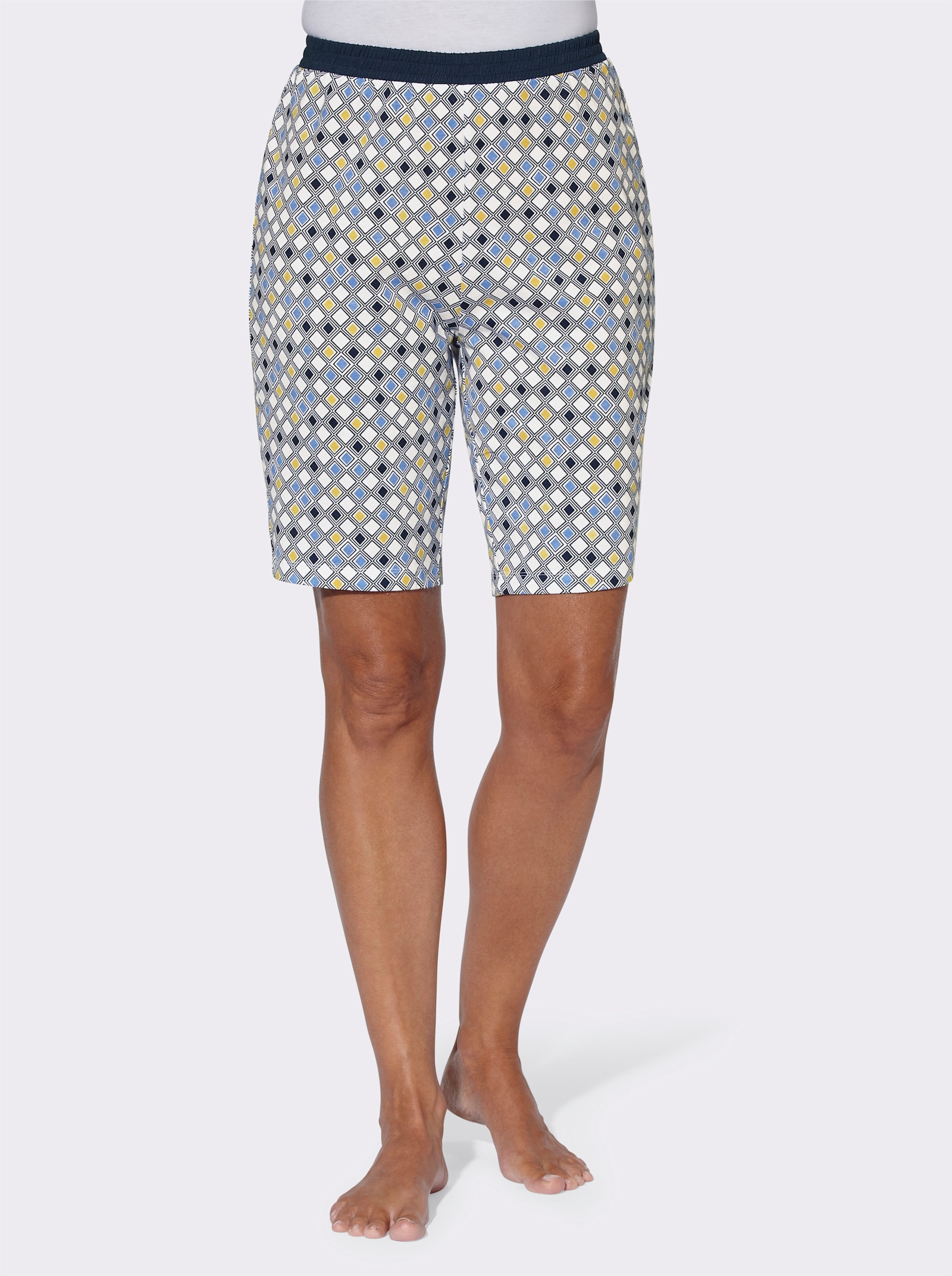 Schlafanzughose mit Rundum-Dehnbund - himmelblau-bedruckt