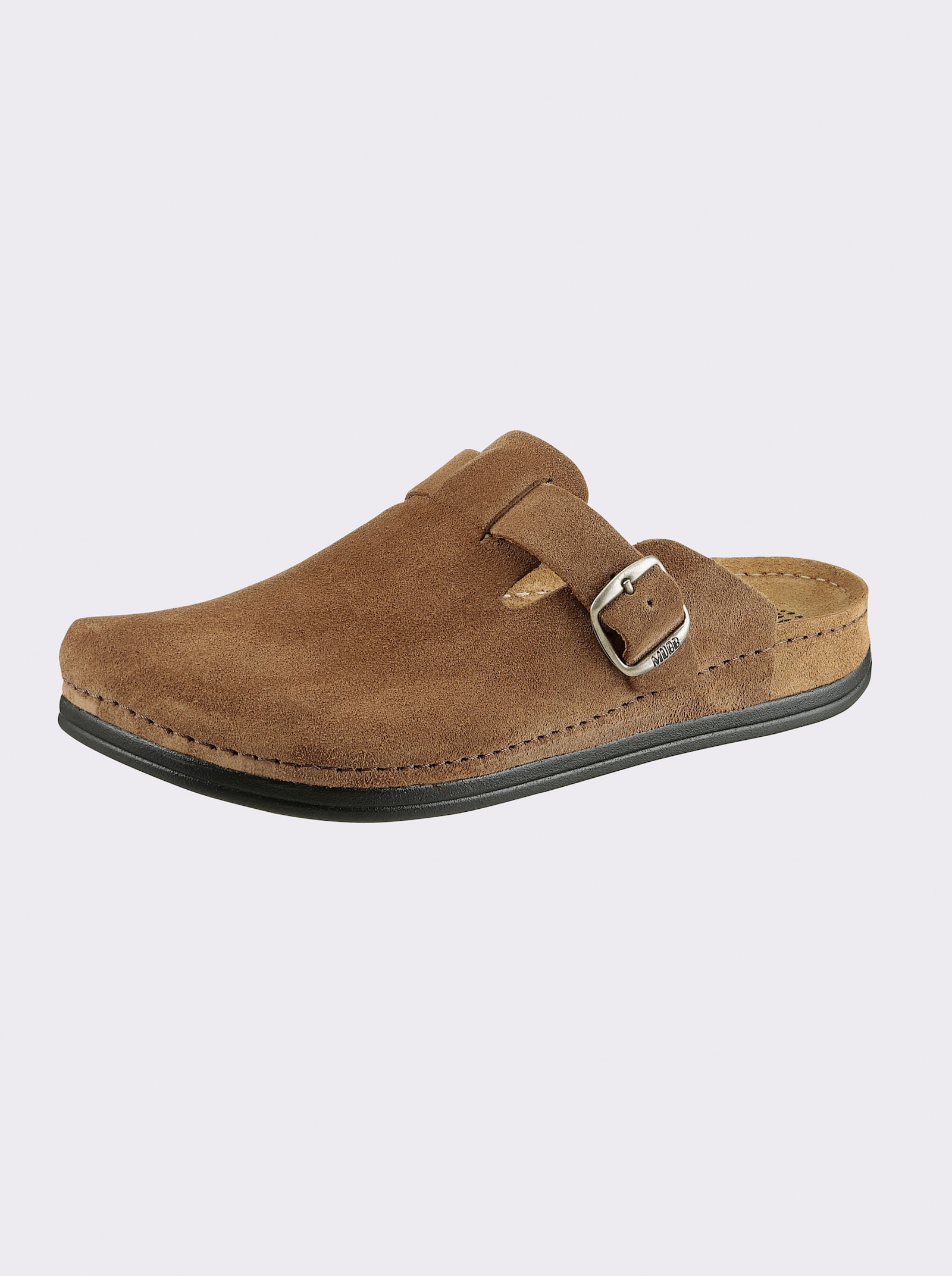 Mubb Clog met gevoerd memory-voetbed - cognac