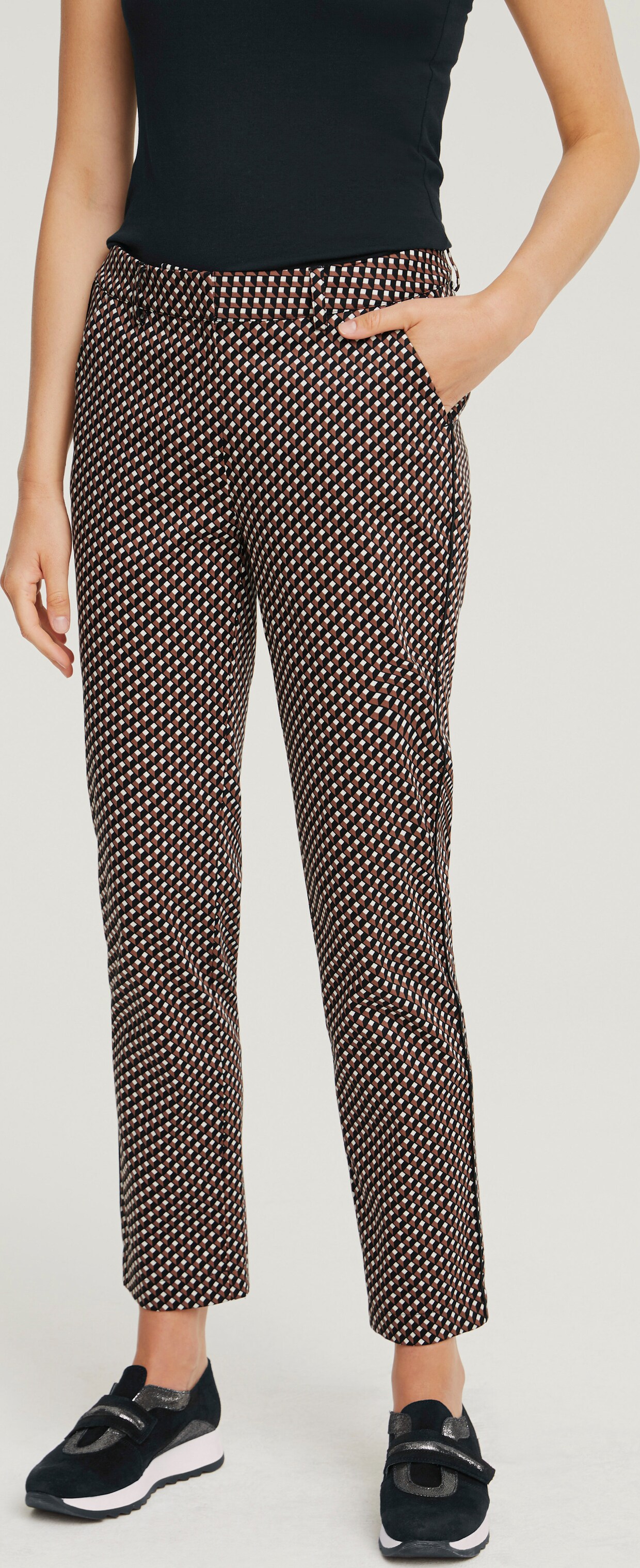 heine Broek met print - bont