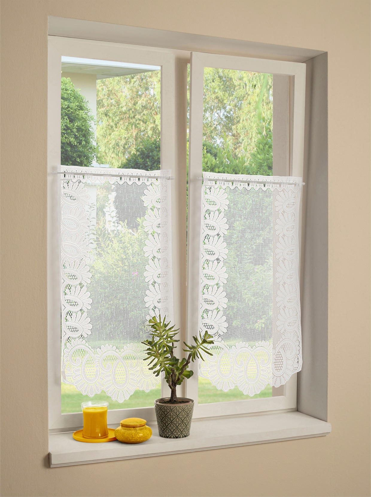 Fenster- und Türbehang - weiß