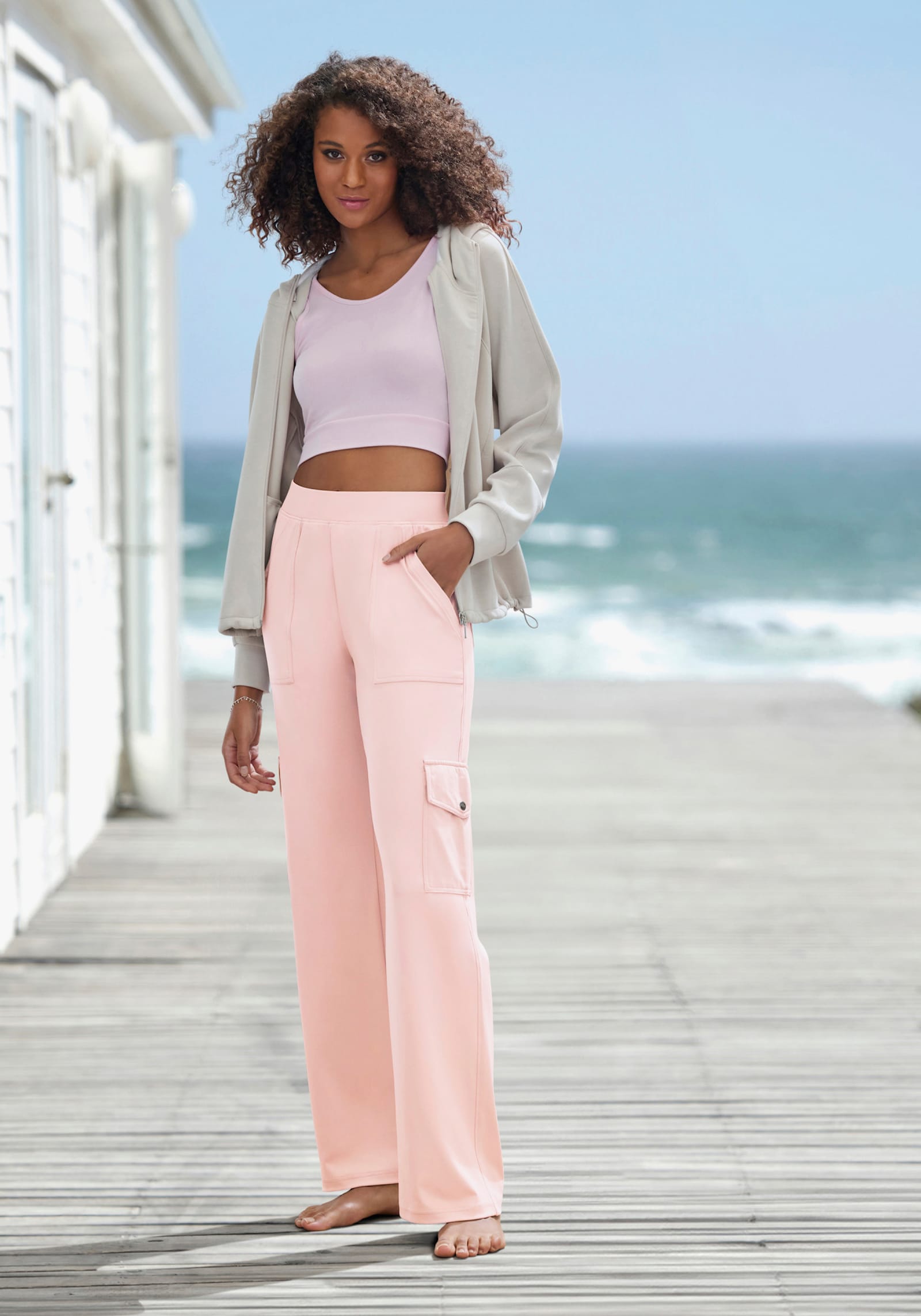 H.I.S Cargohose - rosa