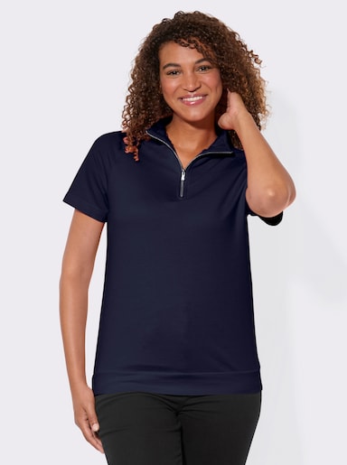 Sweatshirt mit überschnittenen Schultern - marine
