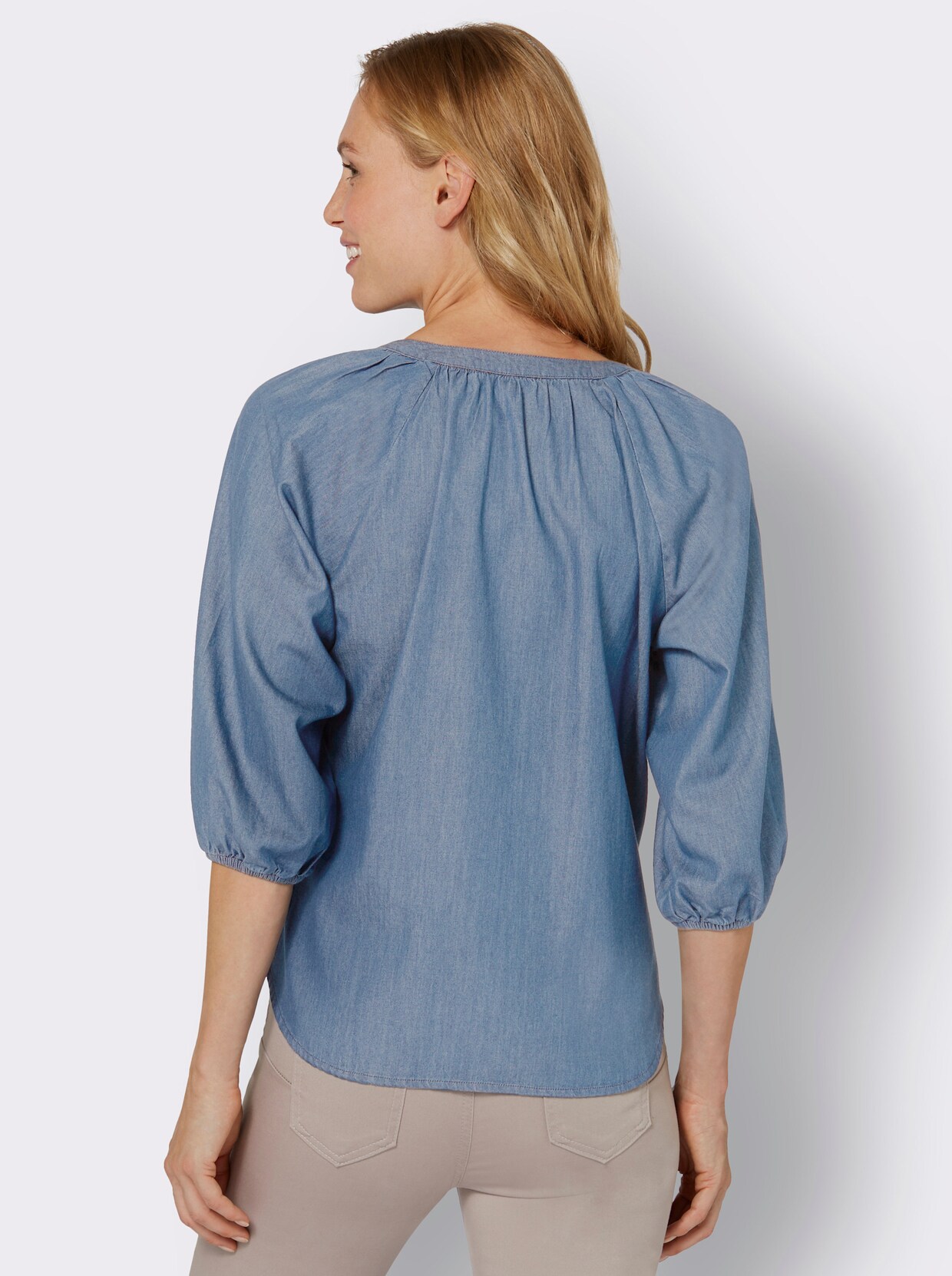 Jeansbluse - blue-bleached