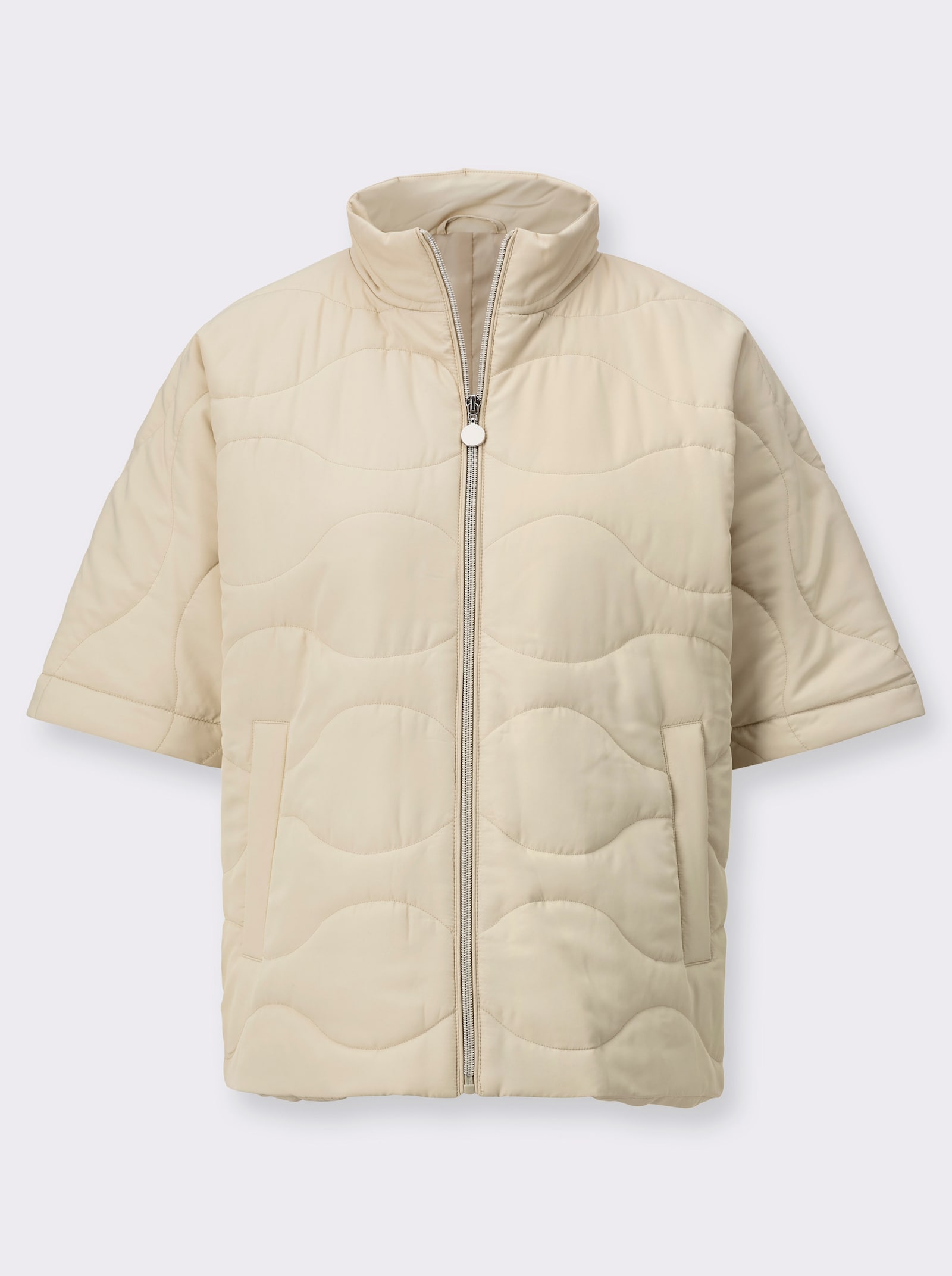 Funktionsjacke mit variabler Ärmellänge - sand