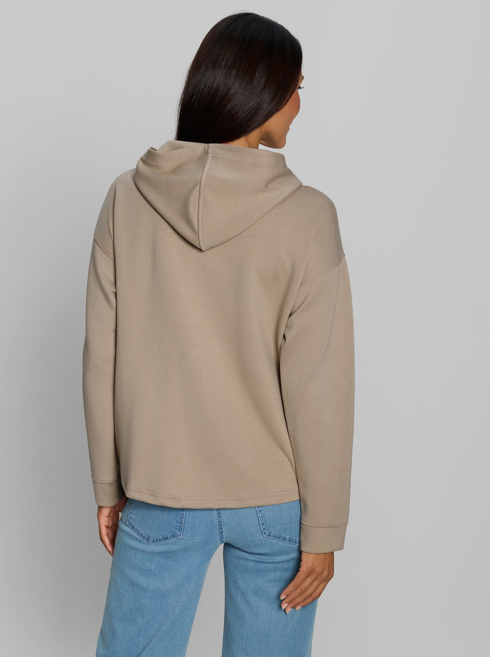 heine Shirtjacke mit Kapuze - beige