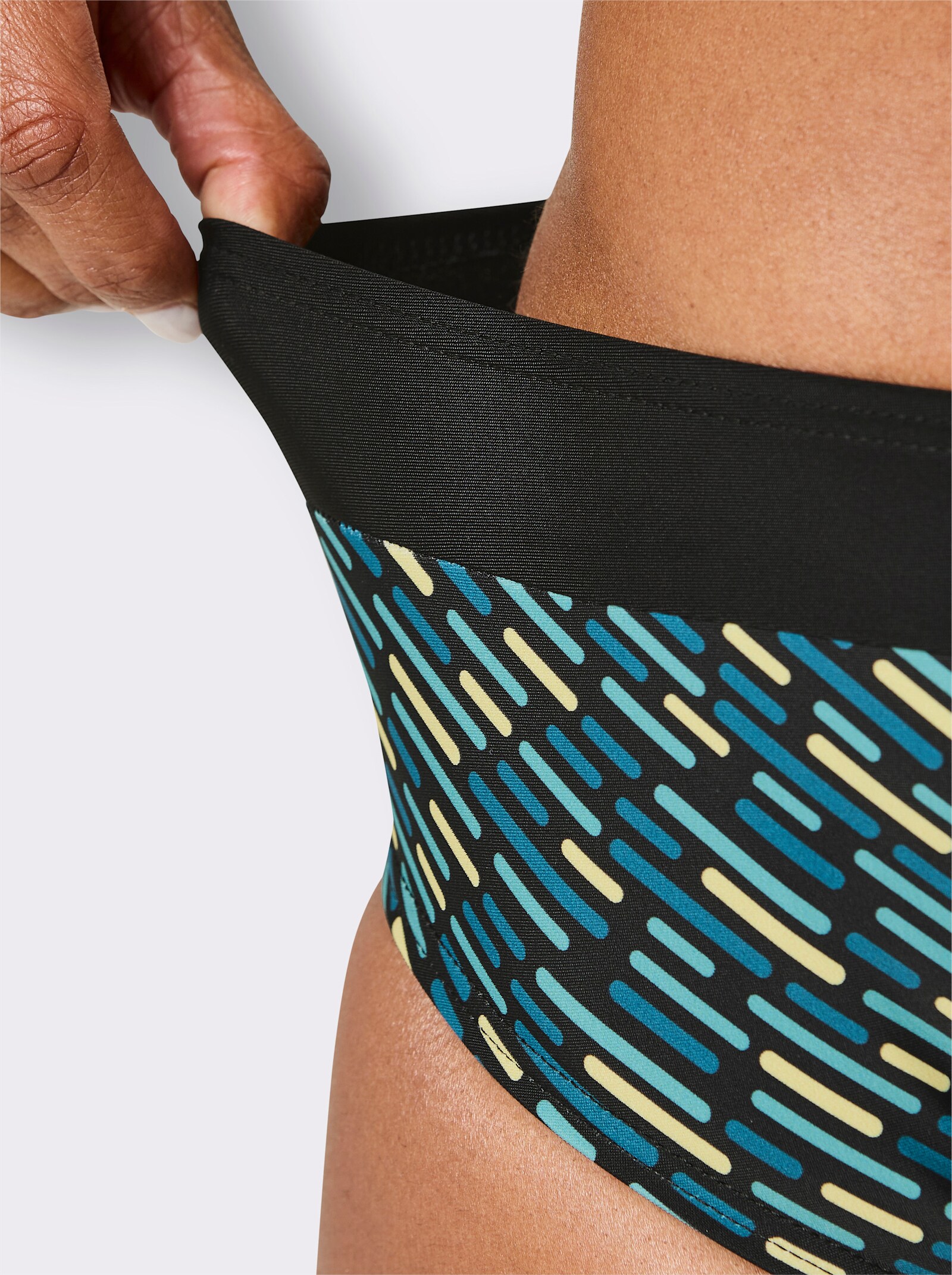 Bikini-Slip - schwarz-topas