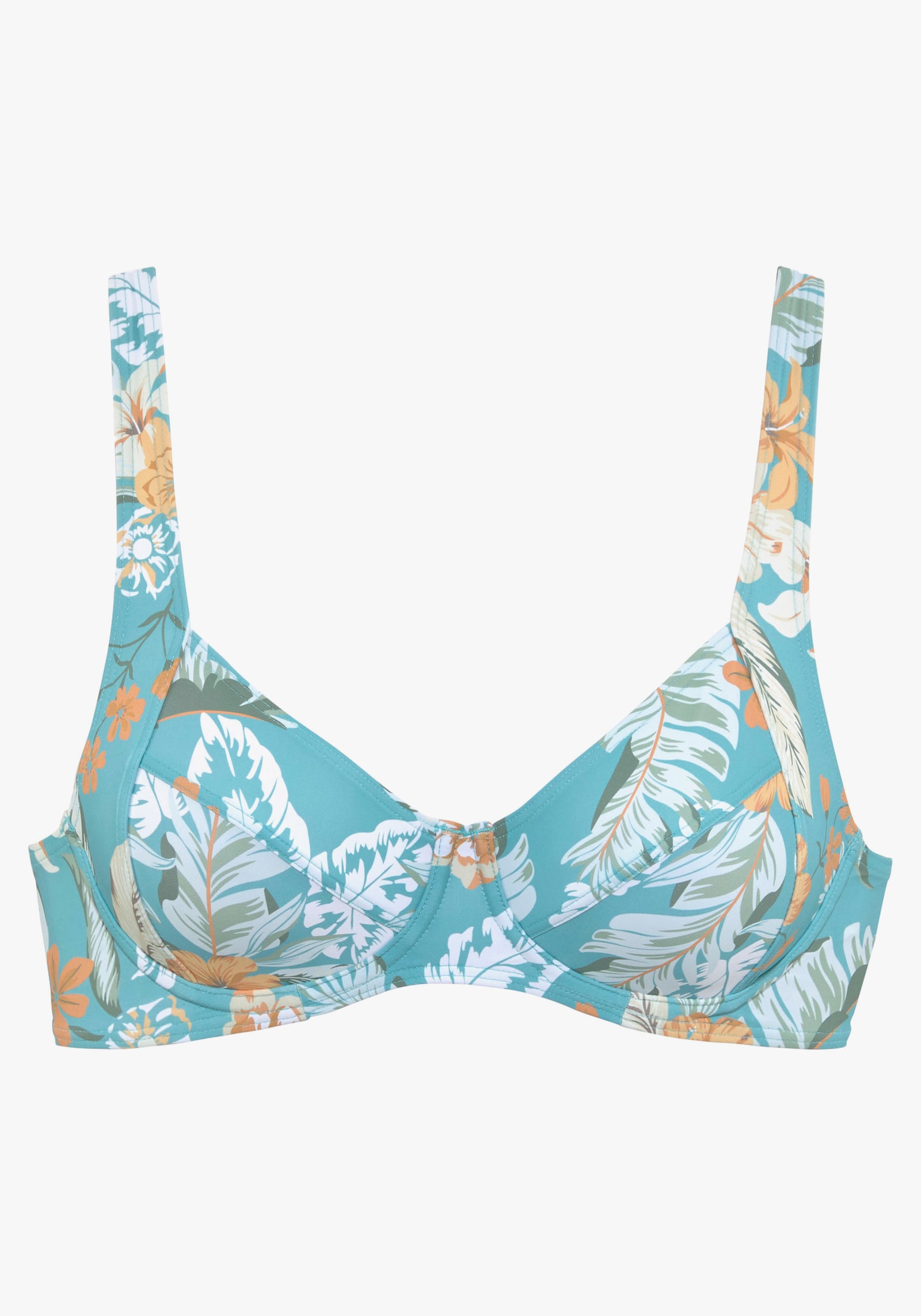 Sunseeker Bügel-Bikini-Top - aquablau-bedruckt
