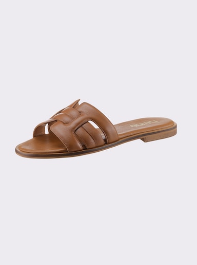 heine slippers - cognac