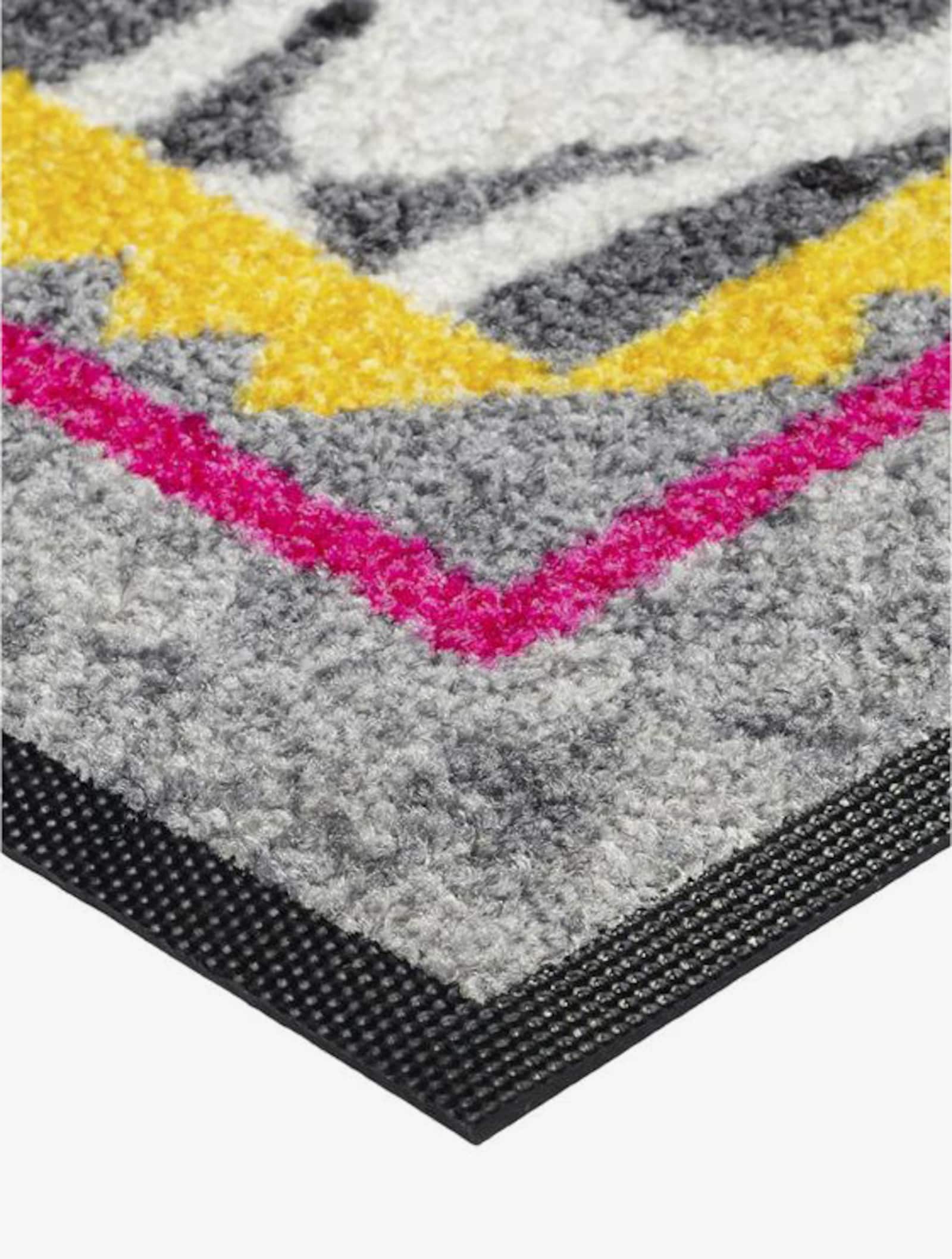 wash+dry by Kleen-Tex Fußmatte - mint-pink-gemustert