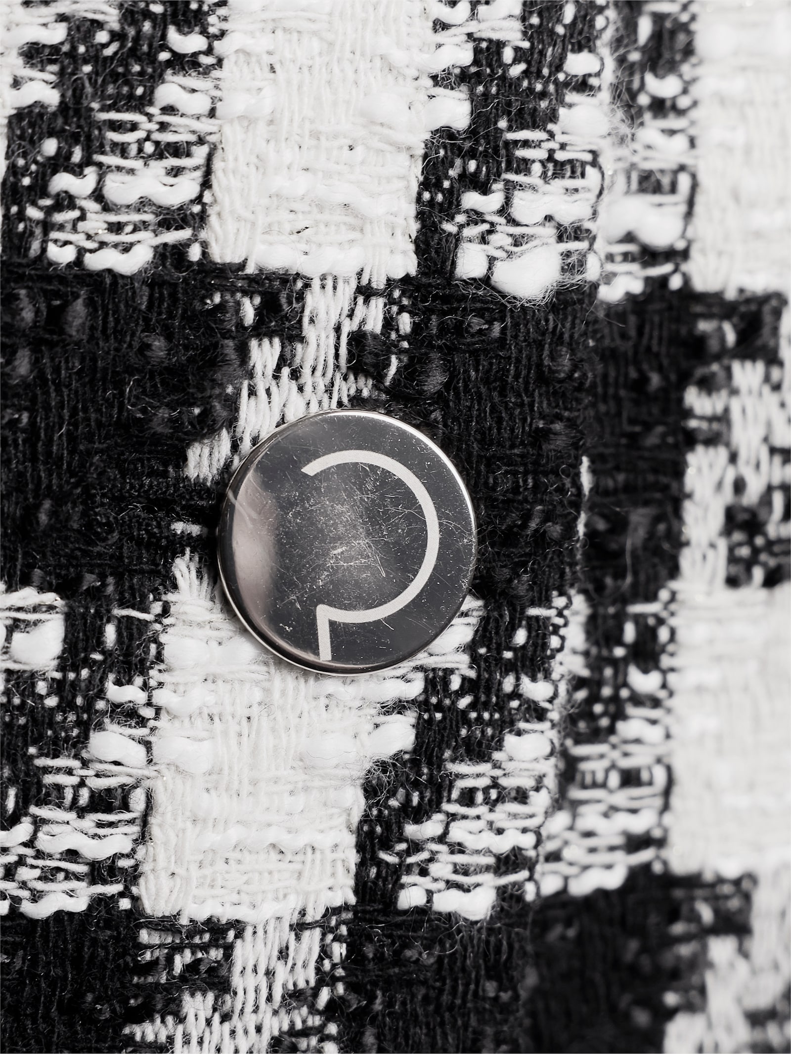 CREATION L PREMIUM Jacquardblazer mit 40% Wolle - schwarz-ecru