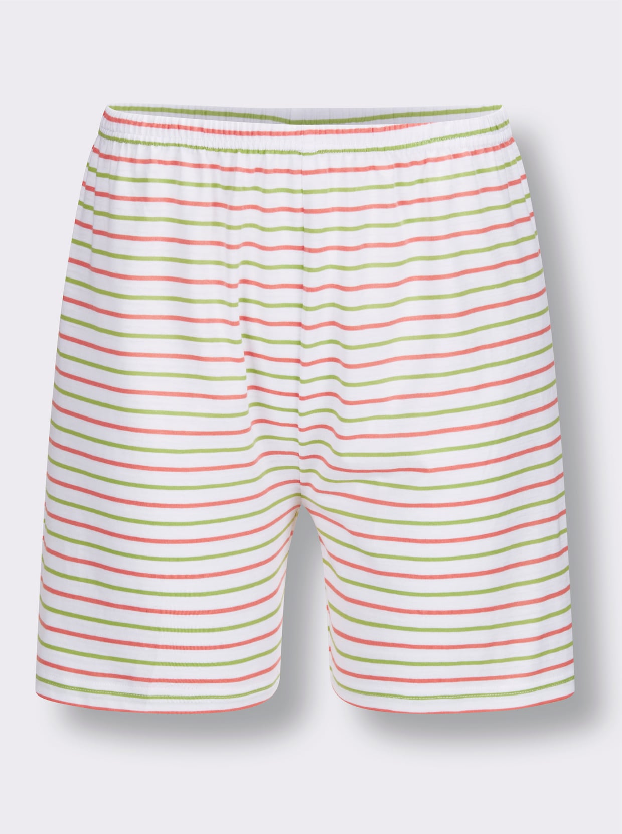 Shorty - papaya-pistazie-gestreift